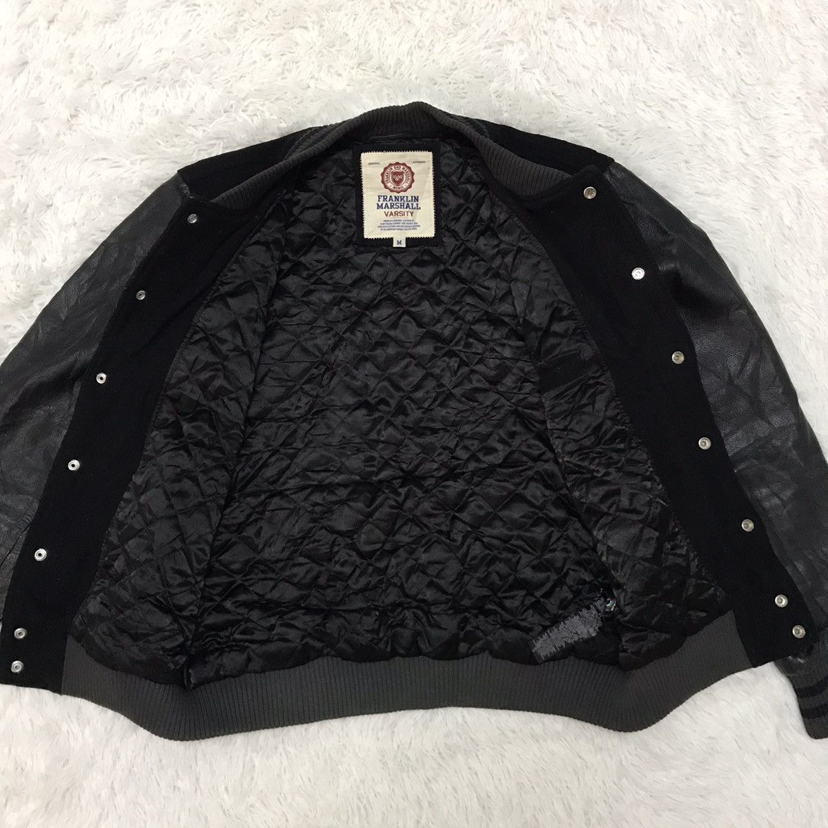 Franklin & Marshall Vtg Franklin Marshall Varsity Jacket Leather Sleeve Size US M / EU 48-50 / 2 - 15 Thumbnail