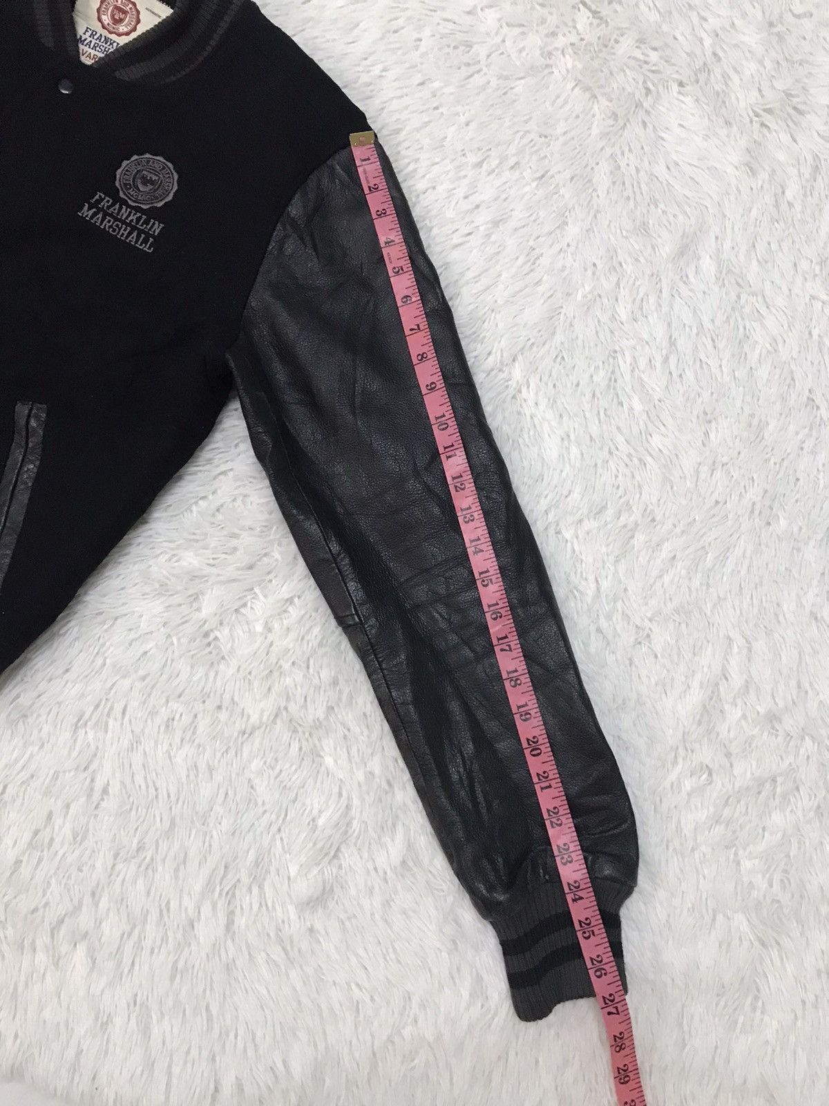 Franklin & Marshall Vtg Franklin Marshall Varsity Jacket Leather Sleeve Size US M / EU 48-50 / 2 - 23 Thumbnail
