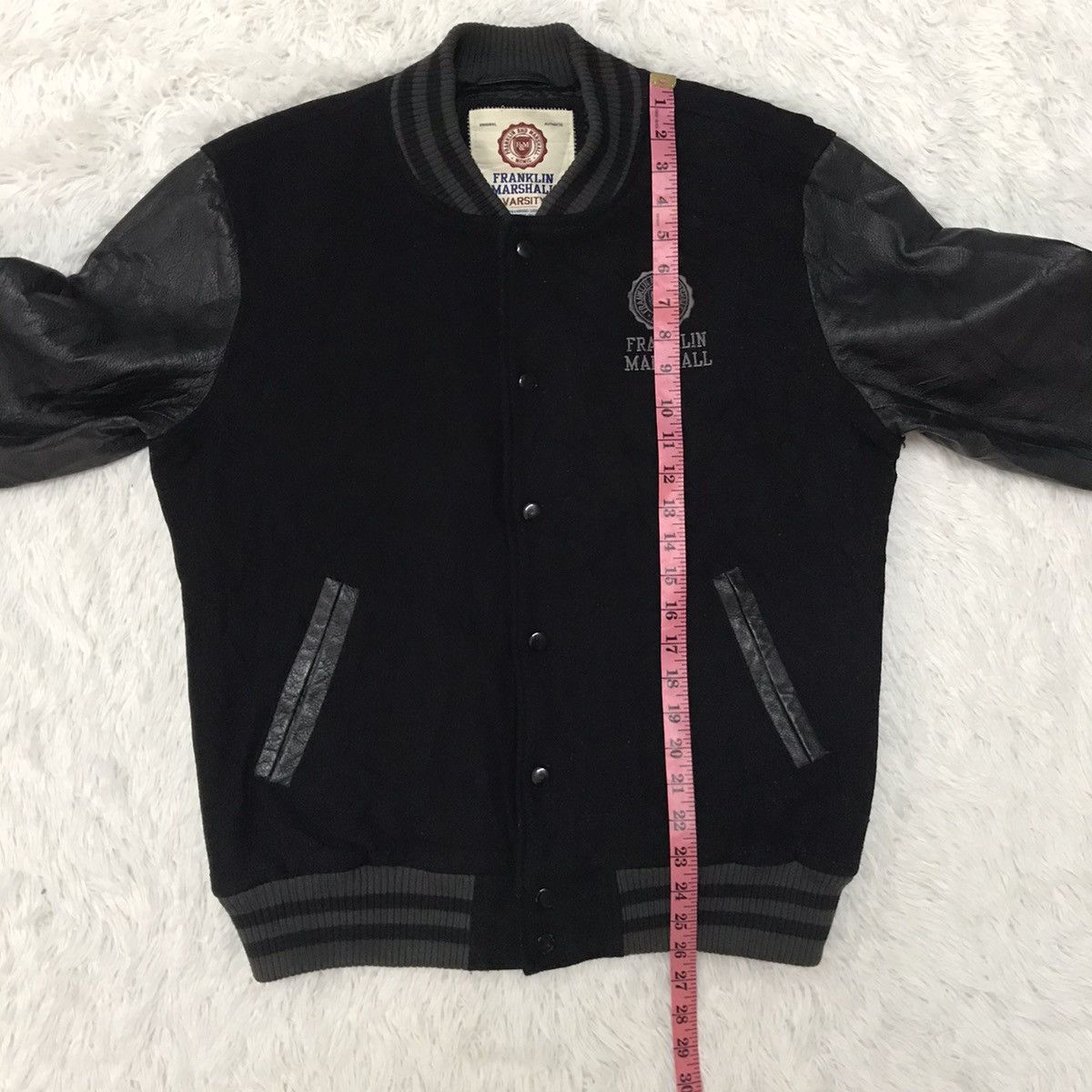 Franklin & Marshall Vtg Franklin Marshall Varsity Jacket Leather Sleeve Size US M / EU 48-50 / 2 - 21 Thumbnail