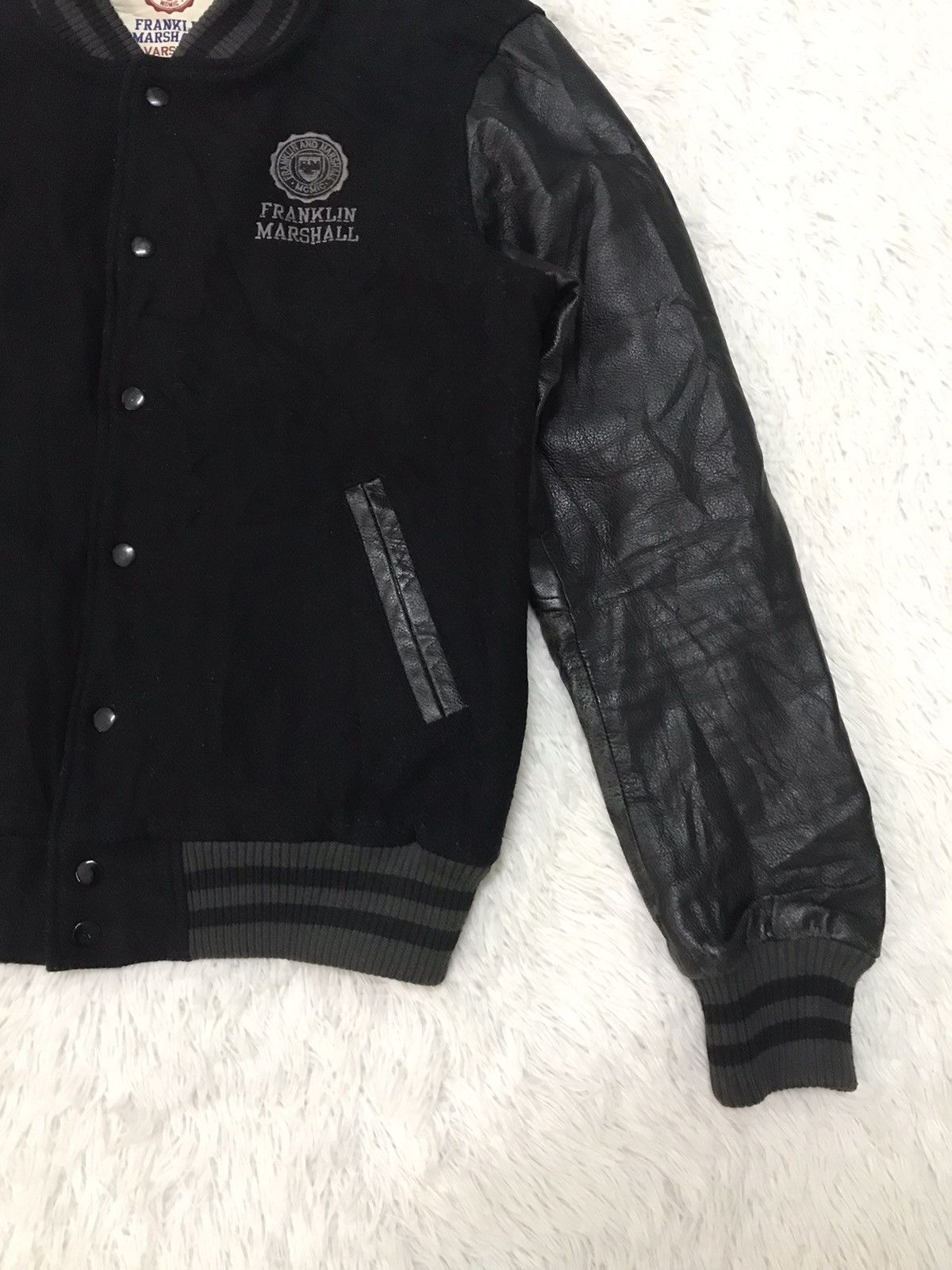 Franklin & Marshall Vtg Franklin Marshall Varsity Jacket Leather Sleeve Size US M / EU 48-50 / 2 - 4 Thumbnail