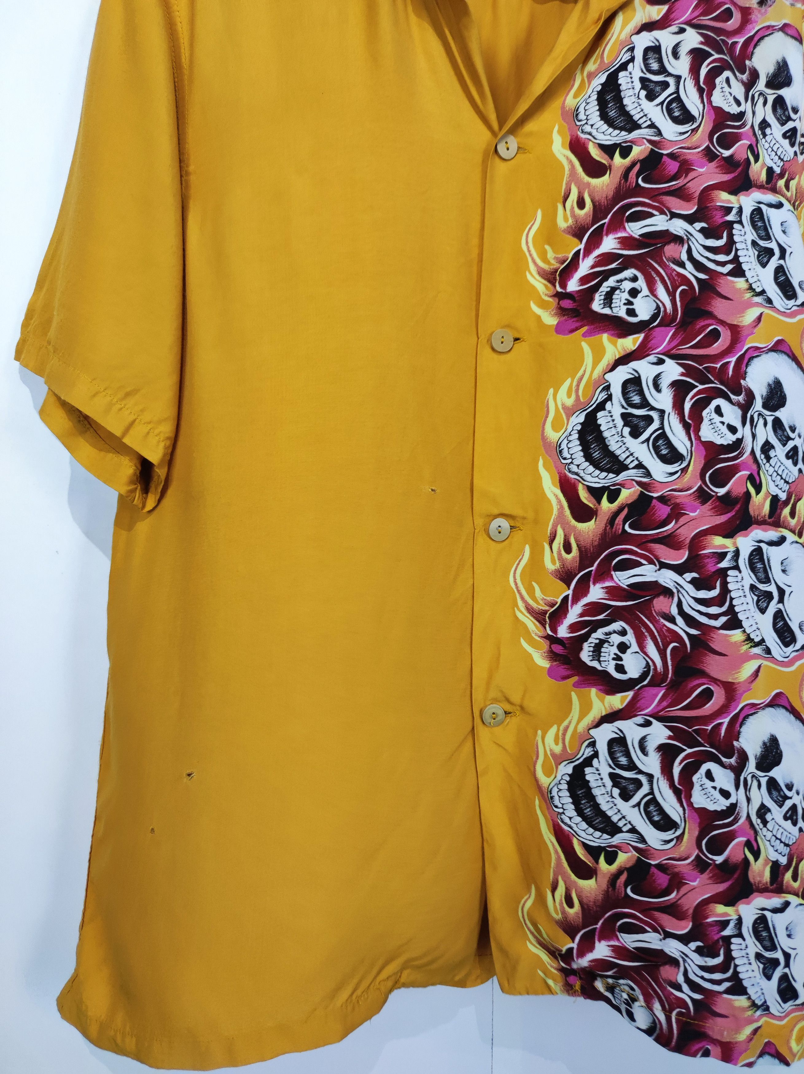 Hysteric Glamour Hysteric Japan Skulls Snake Rayon Hawaiian Shirts Size US M / EU 48-50 / 2 - 3 Thumbnail