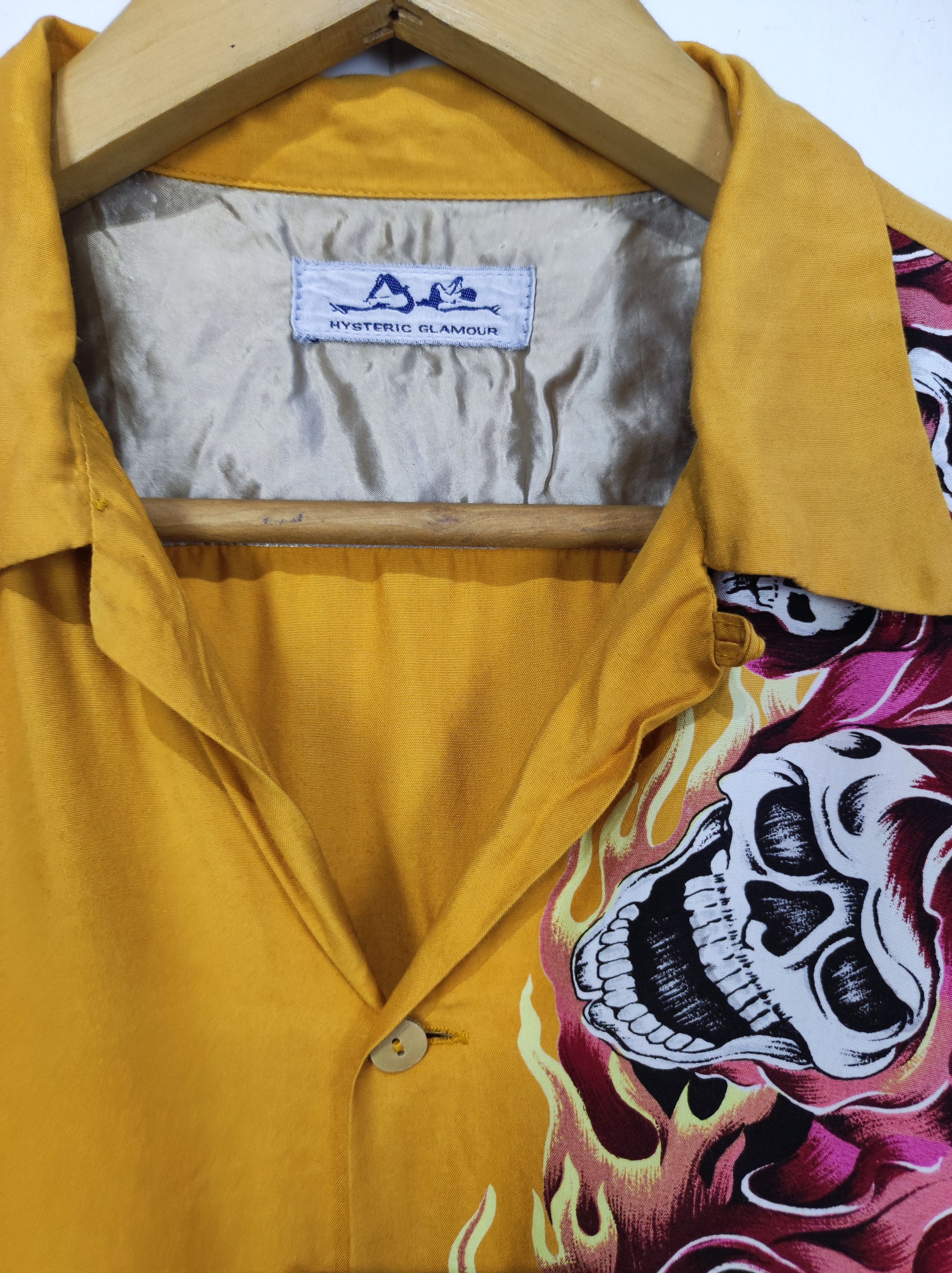 Hysteric Glamour Hysteric Japan Skulls Snake Rayon Hawaiian Shirts Size US M / EU 48-50 / 2 - 6 Thumbnail