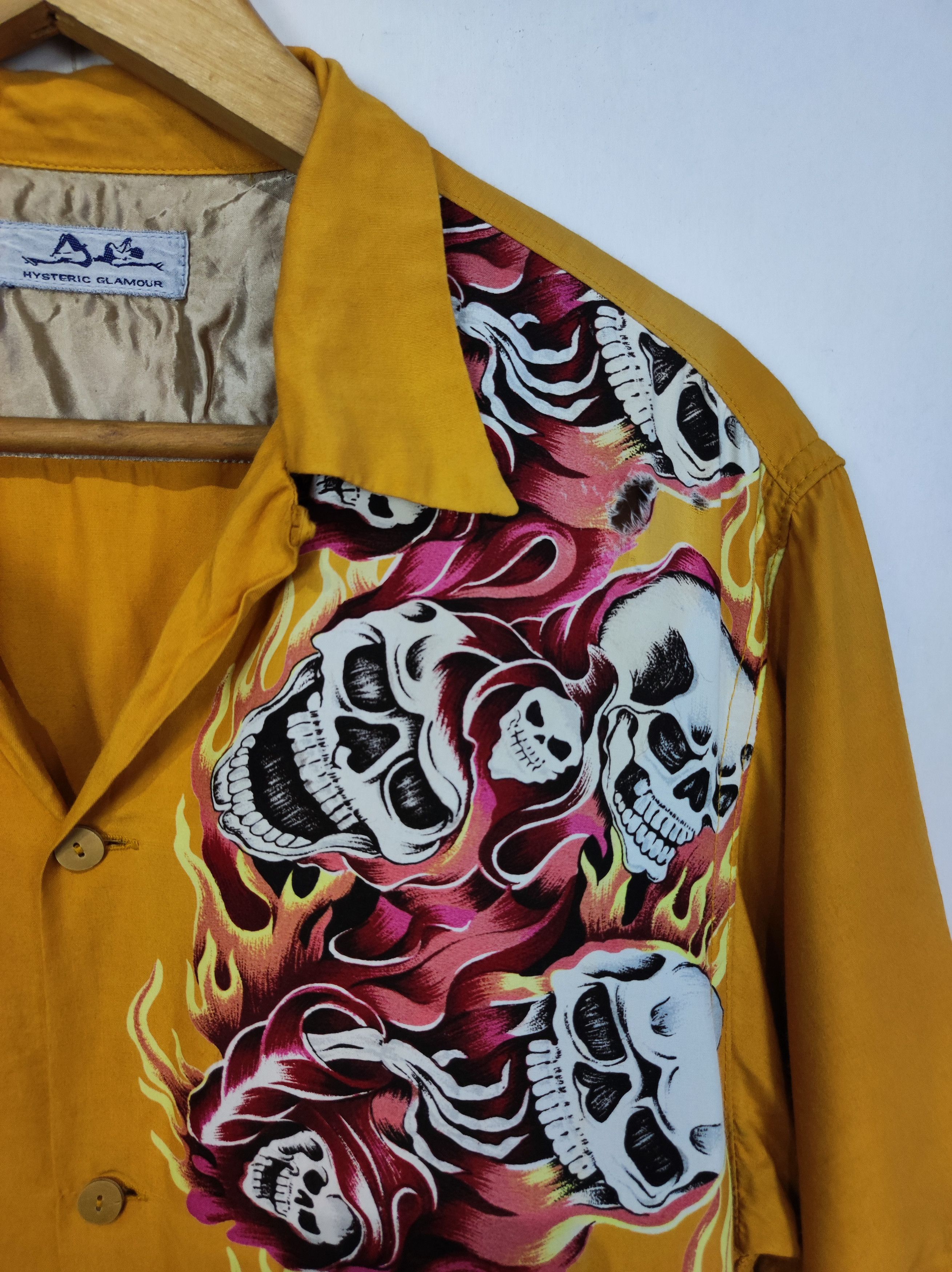 Hysteric Glamour Hysteric Japan Skulls Snake Rayon Hawaiian Shirts Size US M / EU 48-50 / 2 - 5 Thumbnail