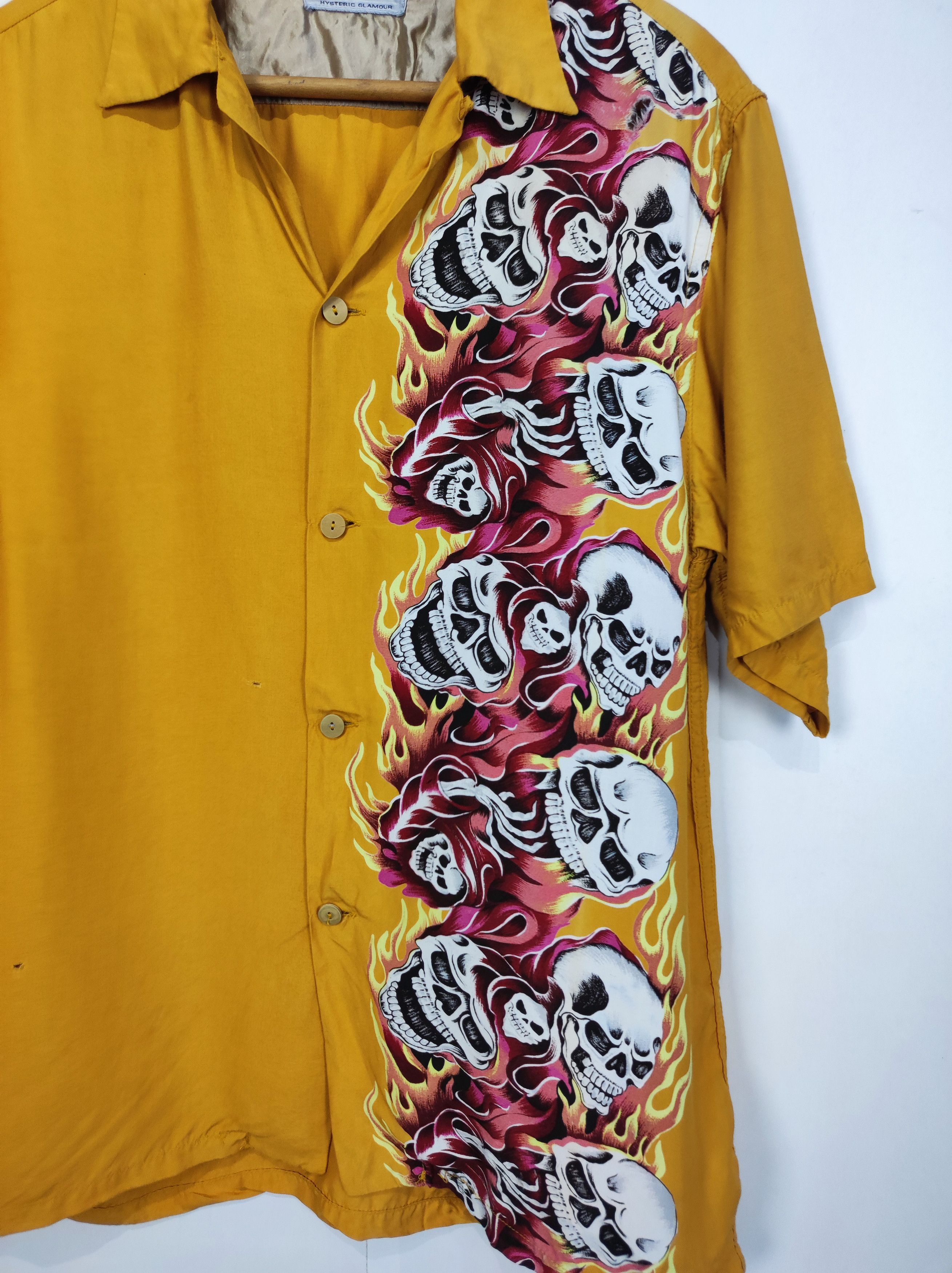 Hysteric Glamour Hysteric Japan Skulls Snake Rayon Hawaiian Shirts Size US M / EU 48-50 / 2 - 7 Thumbnail