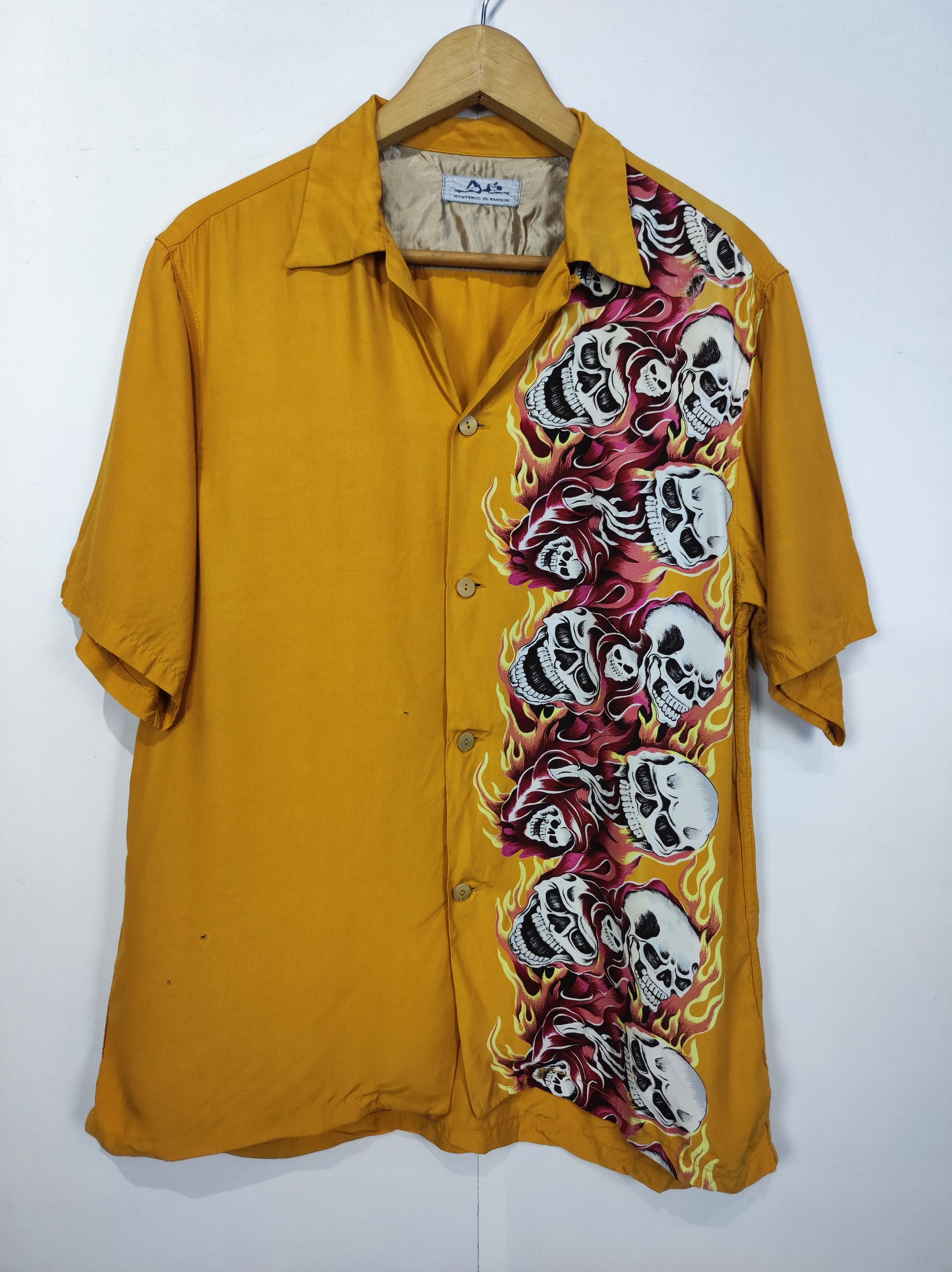Hysteric Glamour Hysteric Japan Skulls Snake Rayon Hawaiian Shirts Size US M / EU 48-50 / 2 - 2 Thumbnail