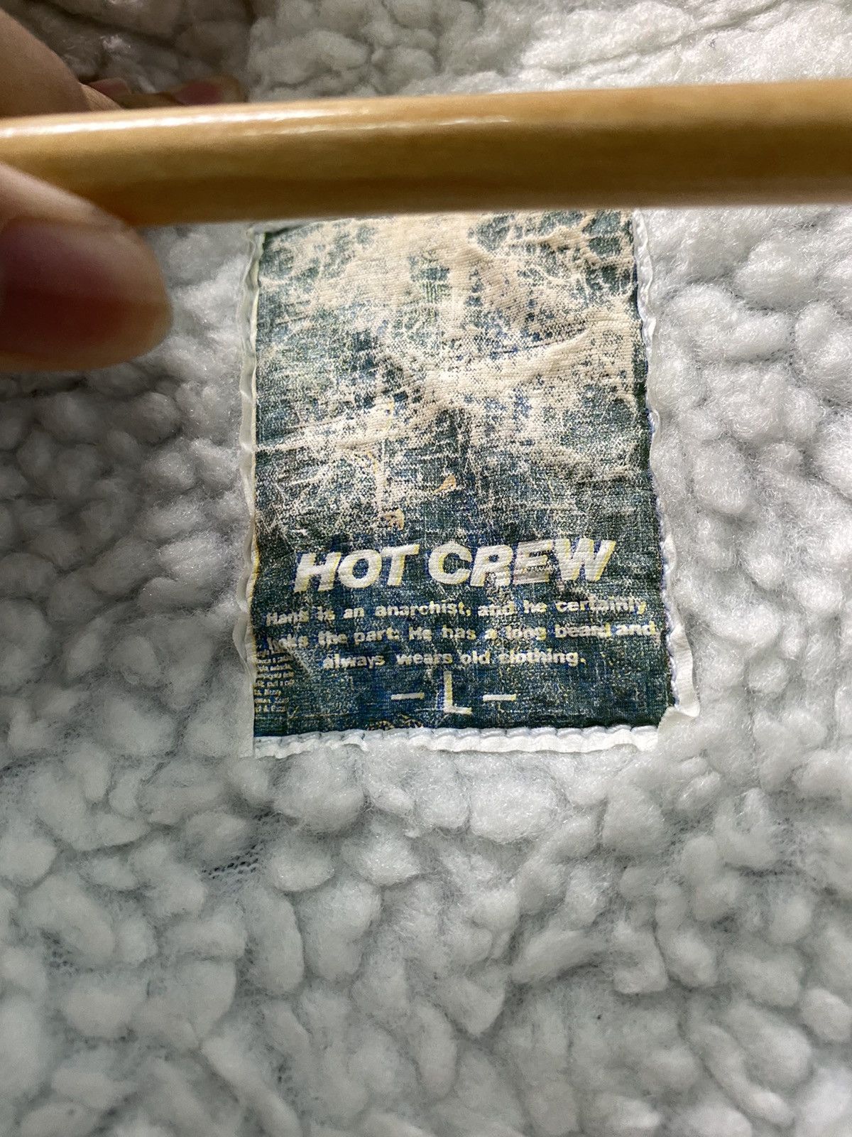 Vintage Vintage Hot Crew Sherpa Denim Jacket Size US L / EU 52-54 / 3 - 11 Thumbnail