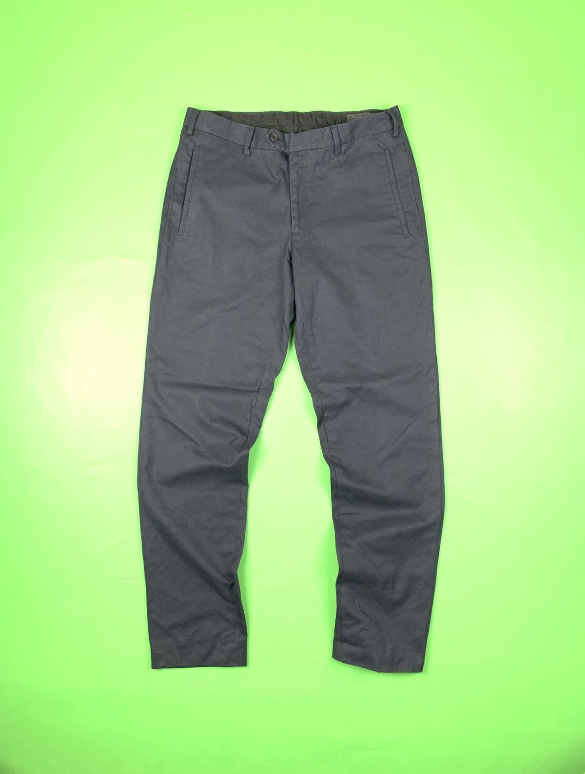 image of Prada Milano First Line Cotton Chino Pants in Dark Blue, Men's (Size 32)