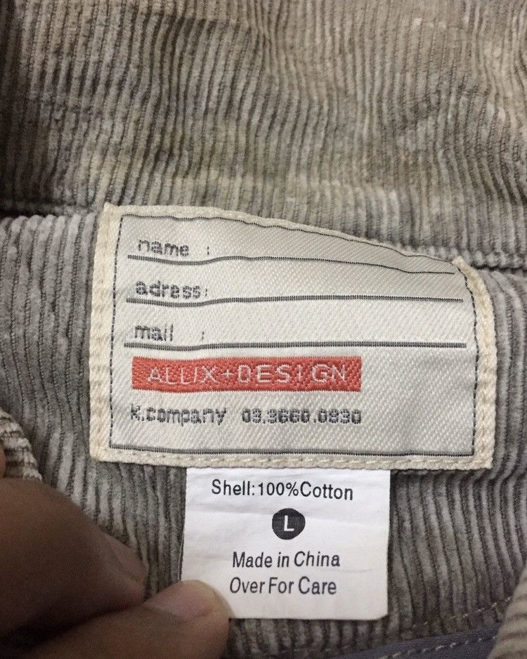 Designer Vintage Distressed Allix Utility tcorduroy Jacket Size US L / EU 52-54 / 3 - 4 Thumbnail