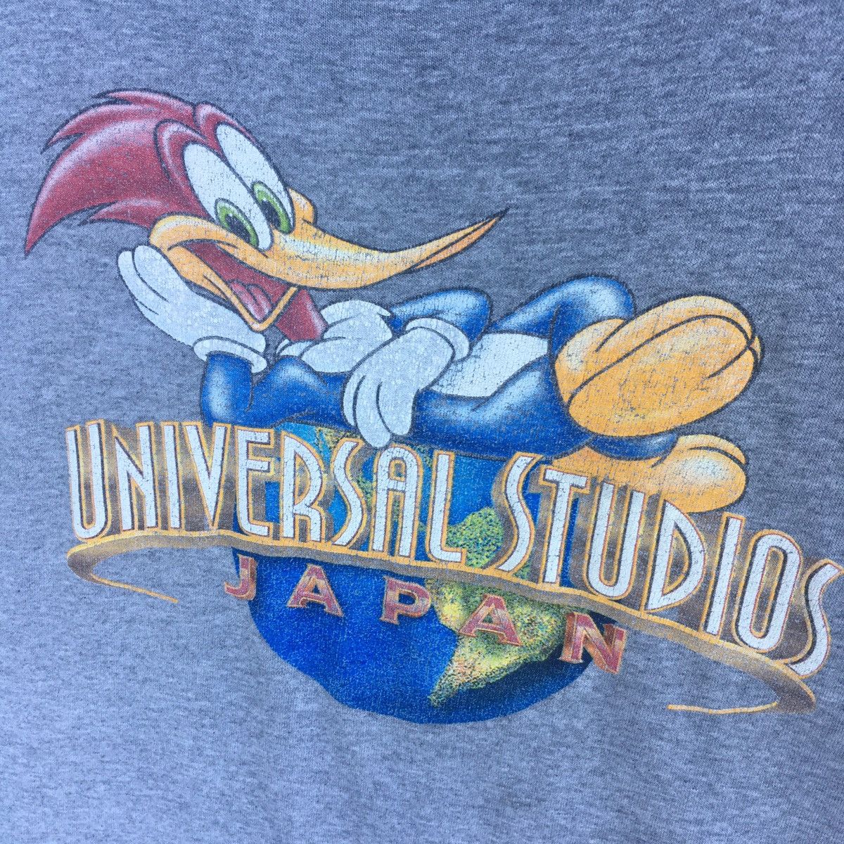 Cartoon Network Thrashed Faded Vintage Y2K Woody Woodpecker ERD GRUNGE TEE Size US L / EU 52-54 / 3 - 5 Thumbnail