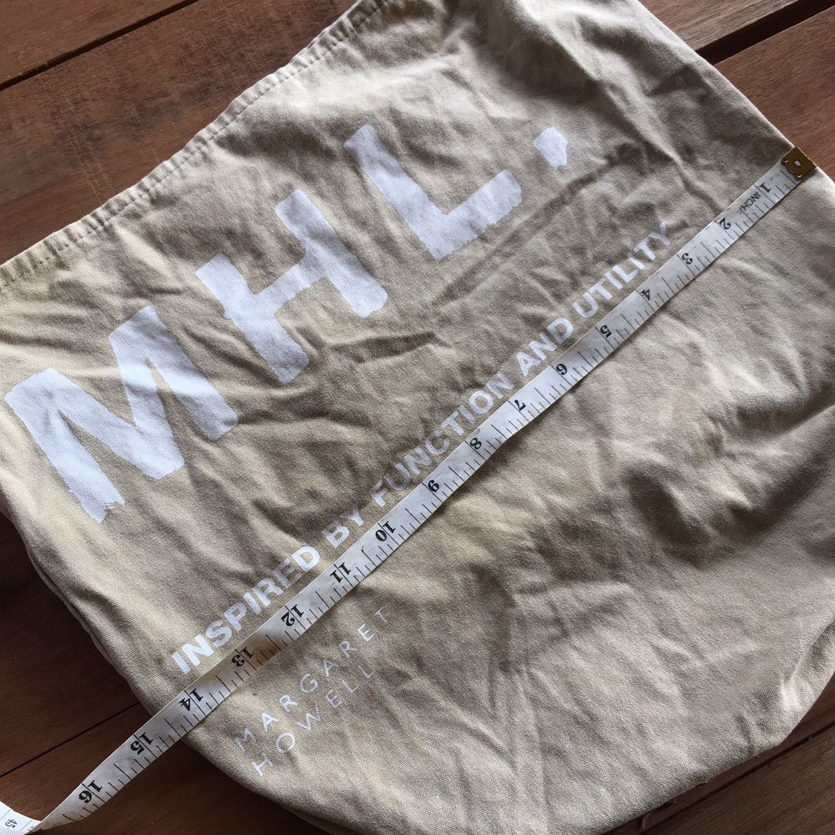 Margaret Howell Vintage MHL Inspired Designer ERD GRUNGE THRASHED TOTE BAG Size ONE SIZE - 3 Thumbnail