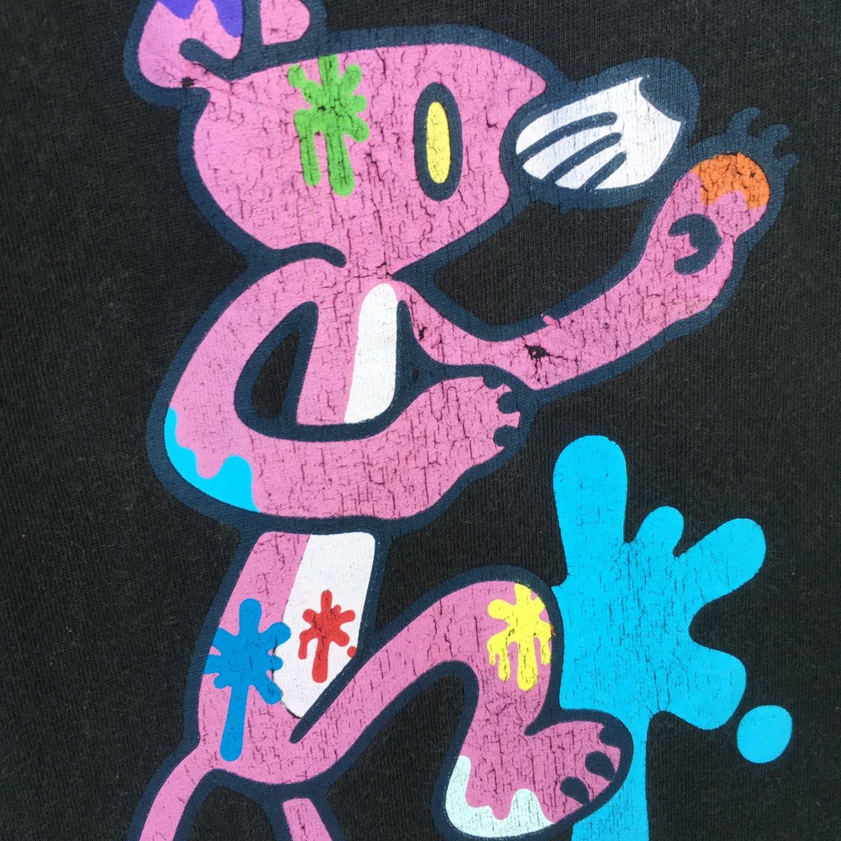 Cartoon Network Thrashed faded pink panther ERD GRUNGE VINTAGE TEE Size US M / EU 48-50 / 2 - 7 Thumbnail