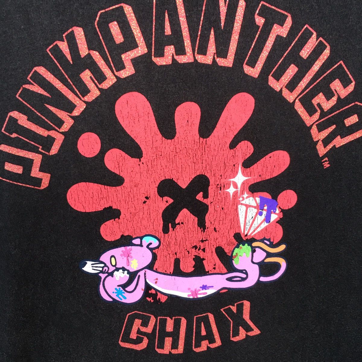 Cartoon Network Thrashed faded pink panther ERD GRUNGE VINTAGE TEE Size US M / EU 48-50 / 2 - 4 Thumbnail