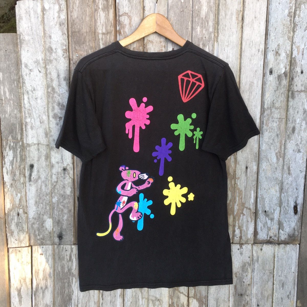 Cartoon Network Thrashed faded pink panther ERD GRUNGE VINTAGE TEE Size US M / EU 48-50 / 2 - 1 Thumbnail