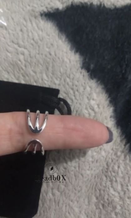 Jewelry Handmade Black Zircon Ring Size ONE SIZE - 4 Thumbnail
