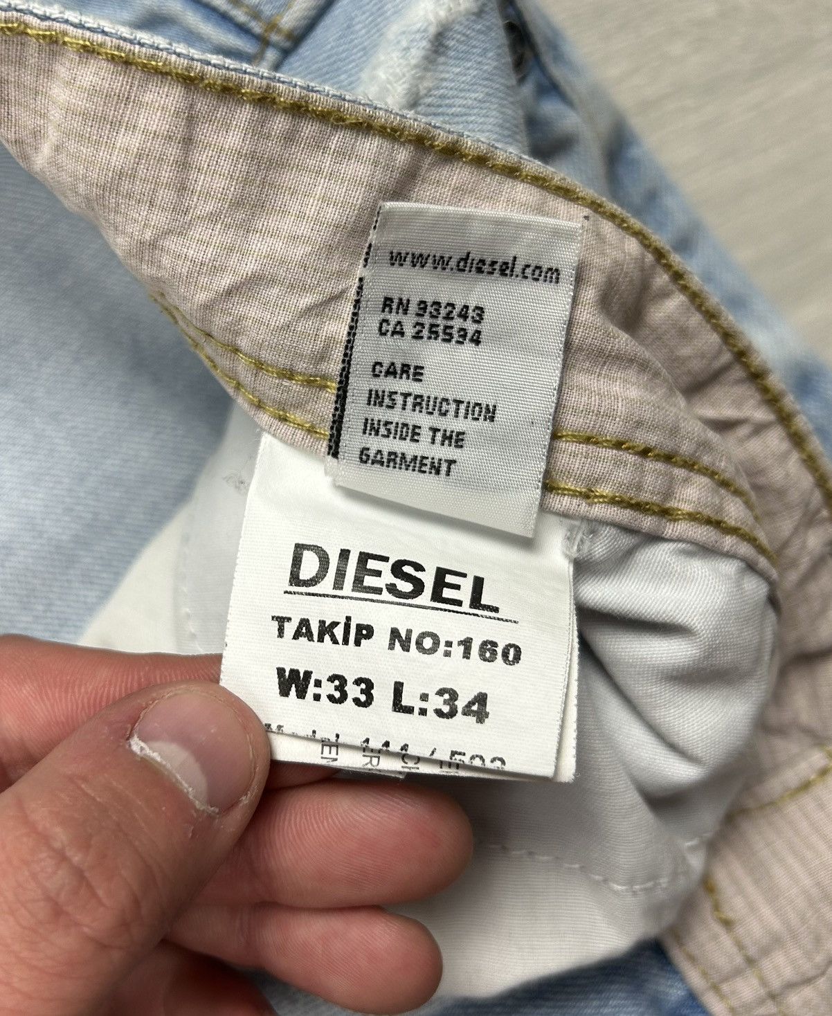 Diesel × Vintage Diesel rare vintage denim Jeans size 33 Size US 33 - 9 Thumbnail