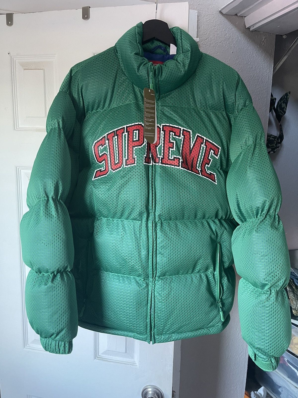 Green supreme jacket deals