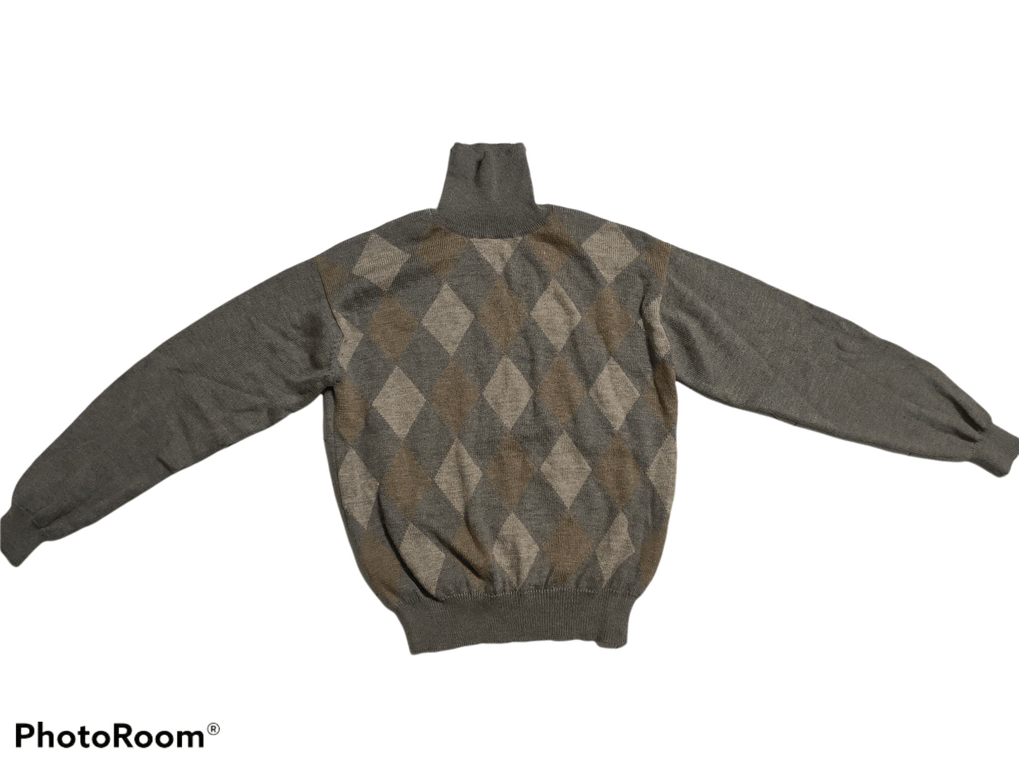 Issey Miyake Knitwear Diamond Design wool Material