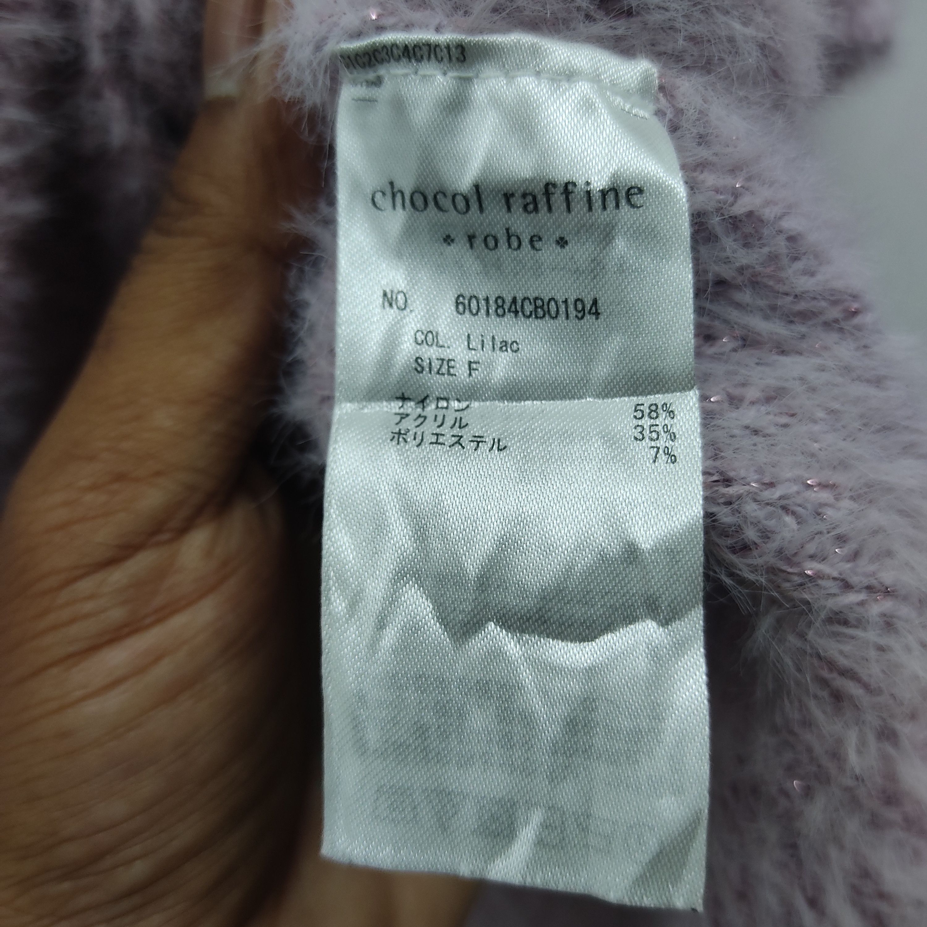 Homespun Knitwear × Japanese Brand Chocol Raffine Mohair Lilac Knitwear Size S / US 4 / IT 40 - 10 Thumbnail