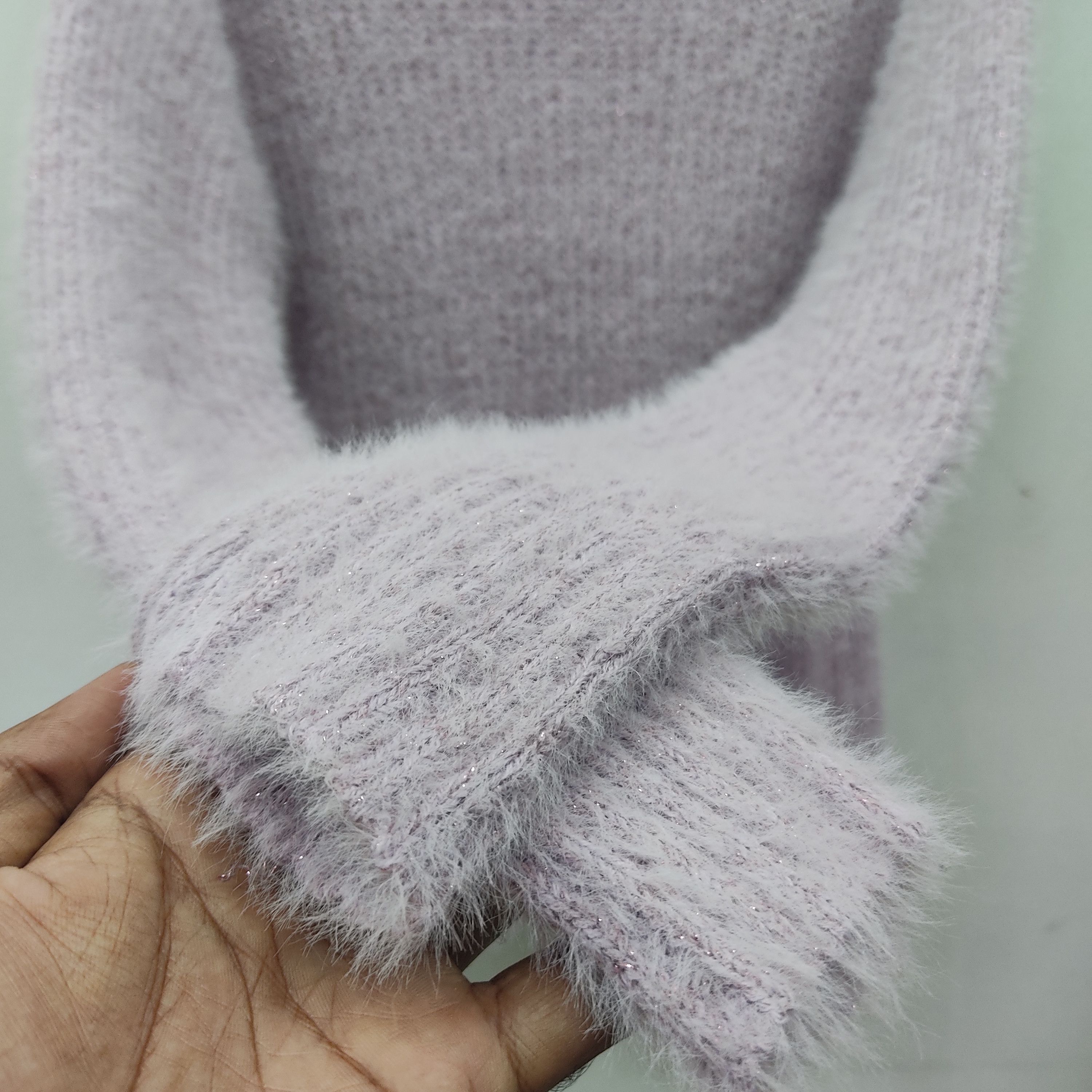 Homespun Knitwear × Japanese Brand Chocol Raffine Mohair Lilac Knitwear Size S / US 4 / IT 40 - 9 Thumbnail