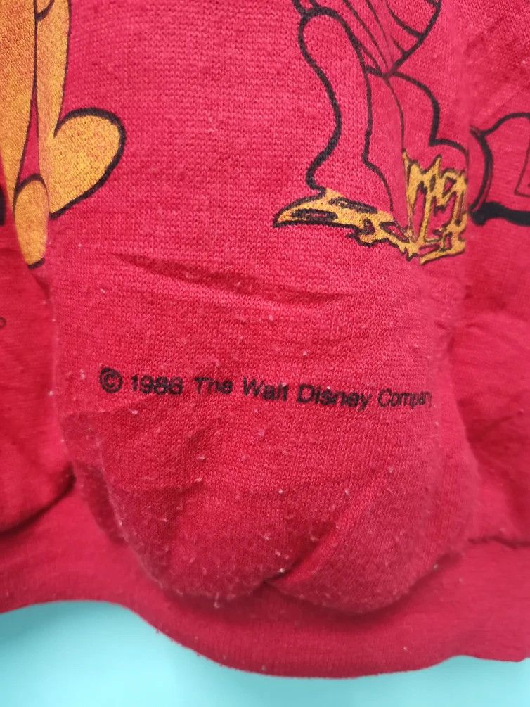 Cartoon Network Vintage Pooh Disney 80's REVERSIBLE Sweatshirt Cartoons Size US L / EU 52-54 / 3 - 3 Thumbnail