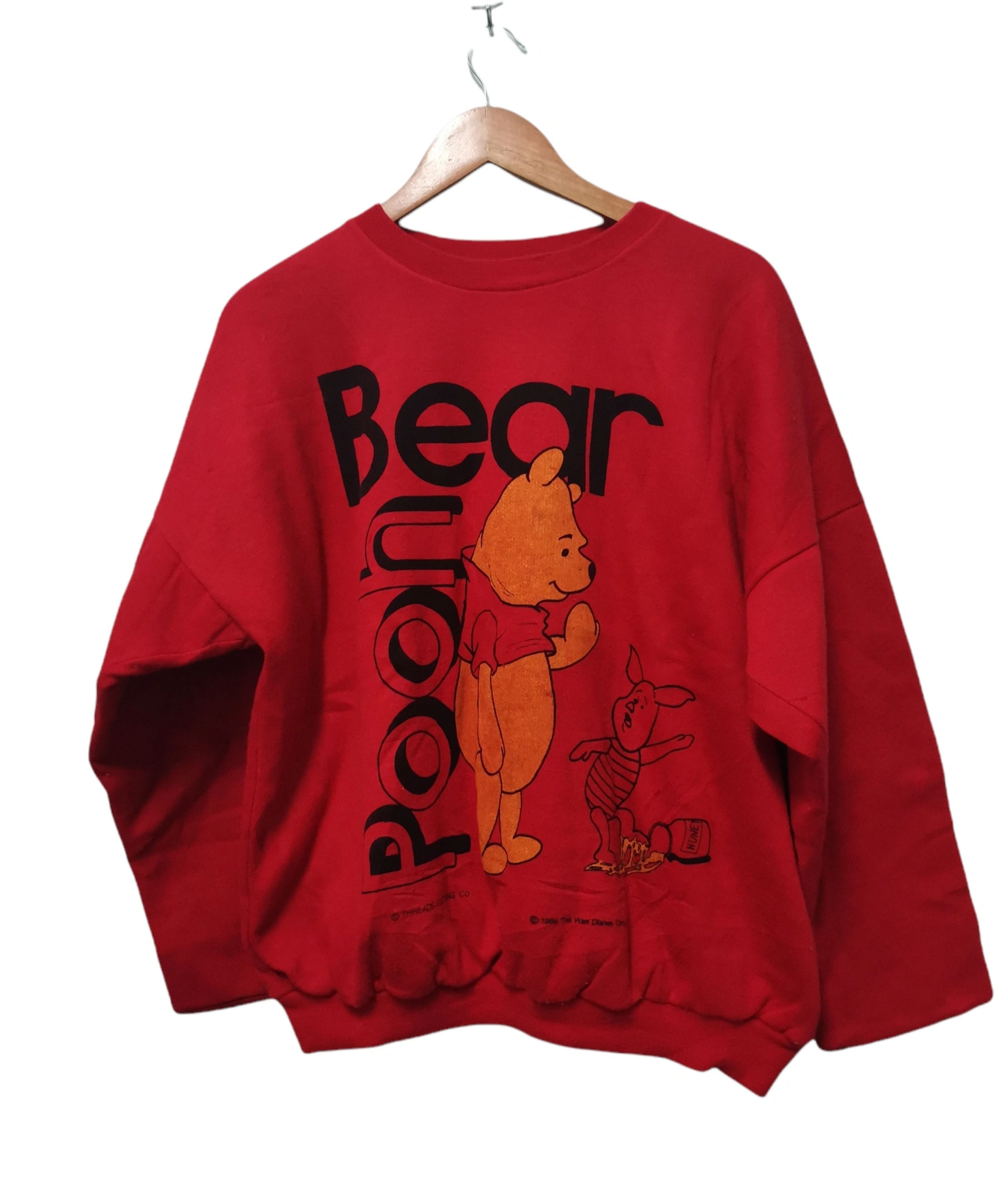 Vintage Pooh Disney 80's REVERSIBLE Sweatshirt Cartoons