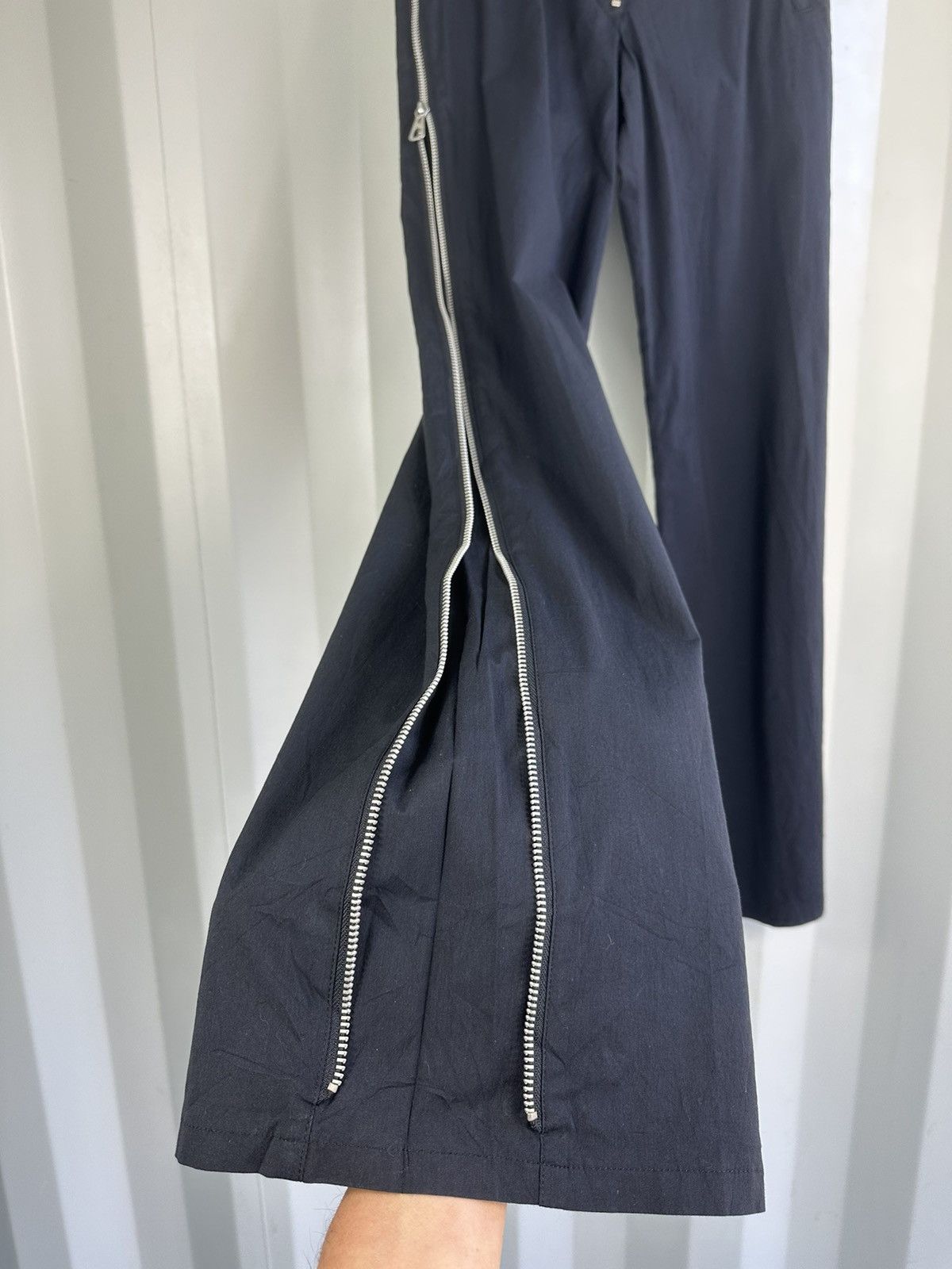 Jean Paul Gaultier Side Zip Wide Leg Trousers Size US 32 / EU 48 - 3 Thumbnail