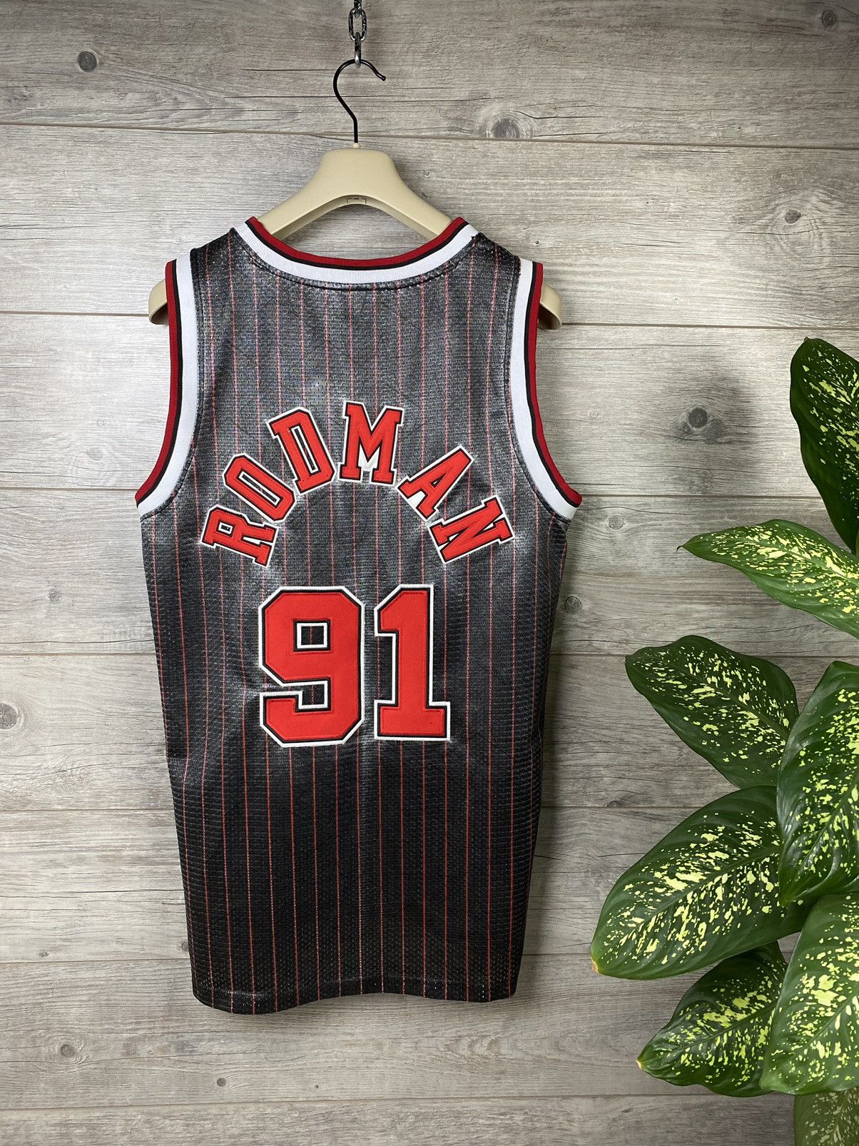 NBA × Nike × Vintage Vintage Team Nike Dennis Rodman Chicago Bulls Basketball #91 Size US XS / EU 42 / 0 - 6 Thumbnail
