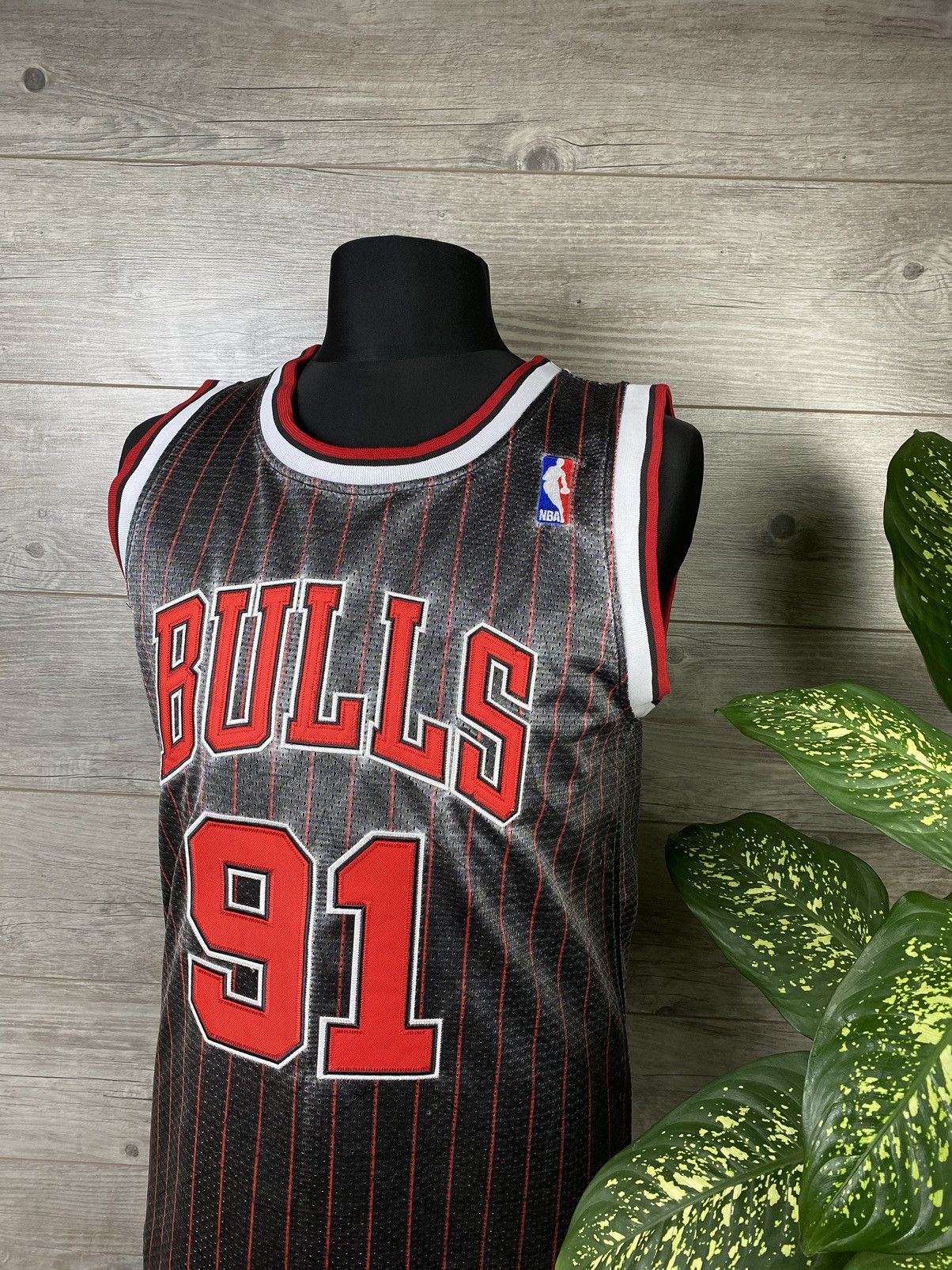 NBA × Nike × Vintage Vintage Team Nike Dennis Rodman Chicago Bulls Basketball #91 Size US XS / EU 42 / 0 - 17 Thumbnail