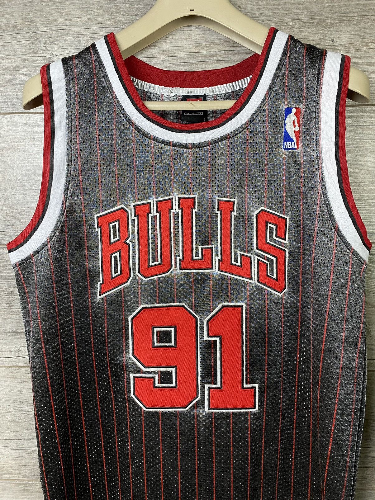 NBA × Nike × Vintage Vintage Team Nike Dennis Rodman Chicago Bulls Basketball #91 Size US XS / EU 42 / 0 - 12 Thumbnail