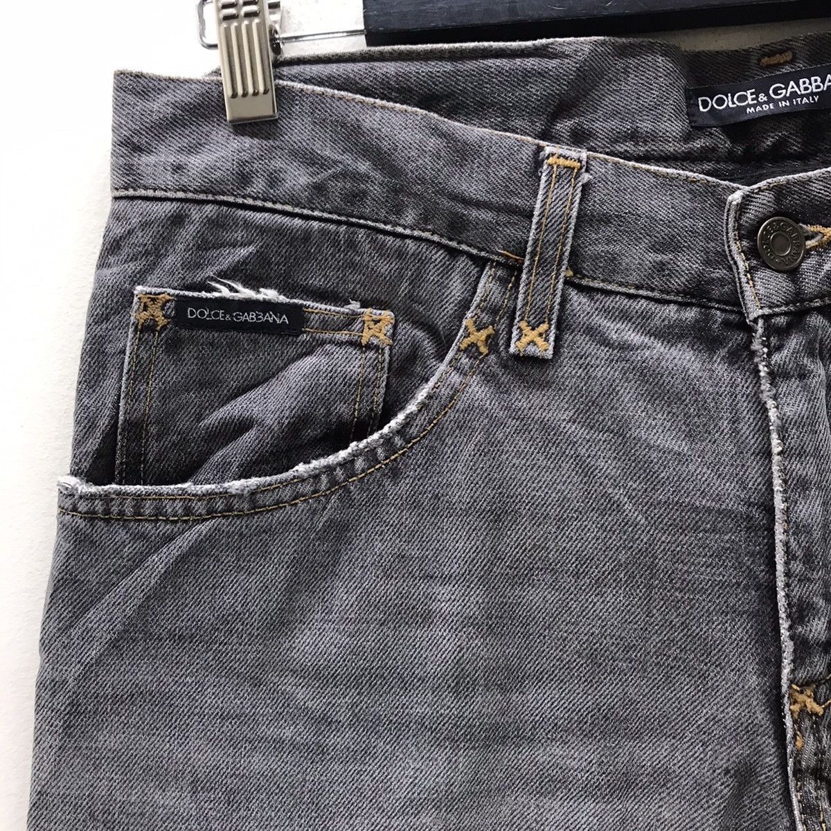 Dolce & Gabbana Dolce&Gabbana Faded Black Denim Jeans Size US 30 / EU 46 - 4 Thumbnail
