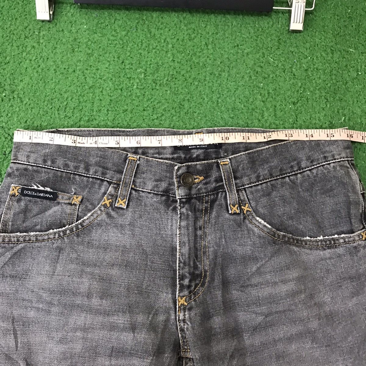 Dolce & Gabbana Dolce&Gabbana Faded Black Denim Jeans Size US 30 / EU 46 - 18 Thumbnail