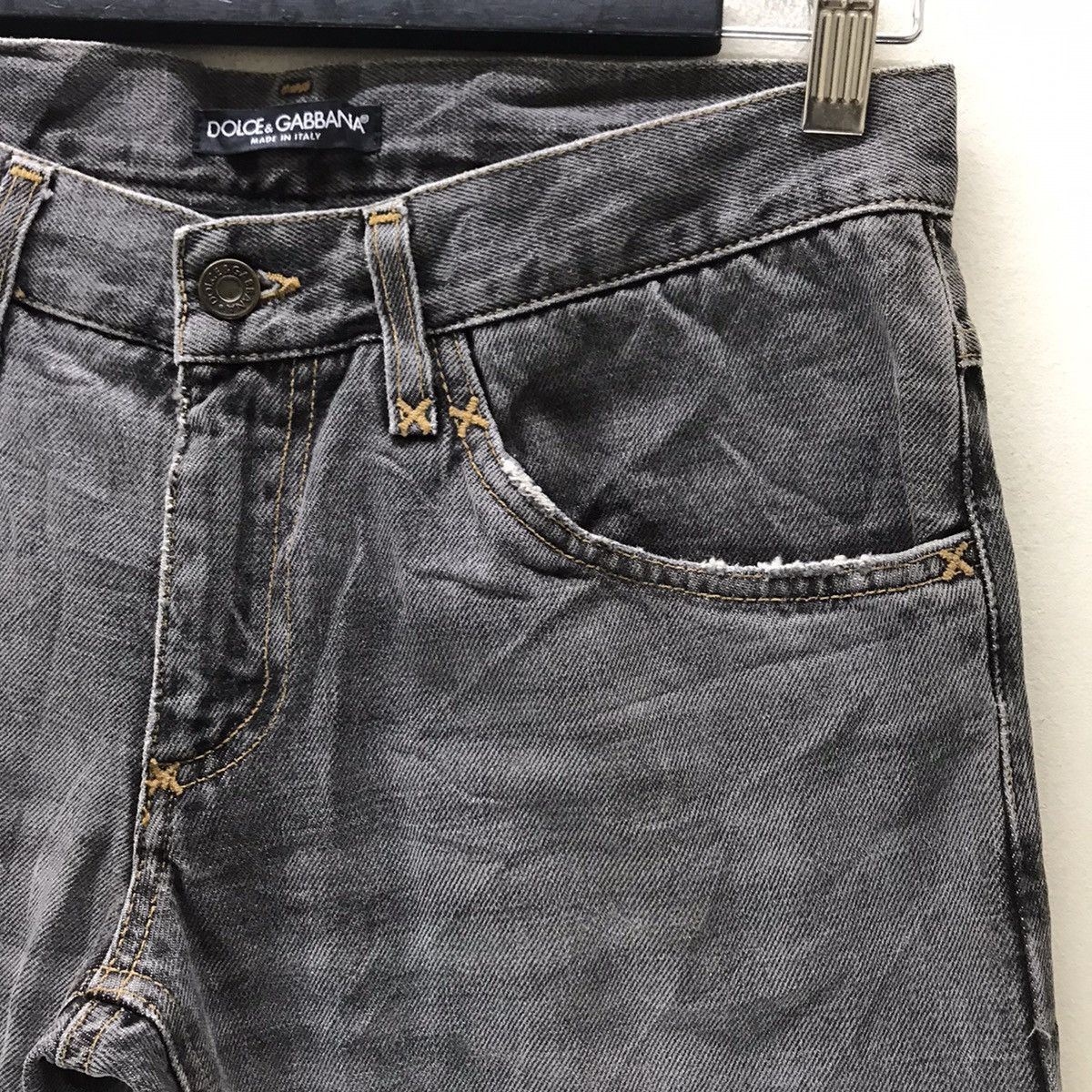 Dolce & Gabbana Dolce&Gabbana Faded Black Denim Jeans Size US 30 / EU 46 - 5 Thumbnail