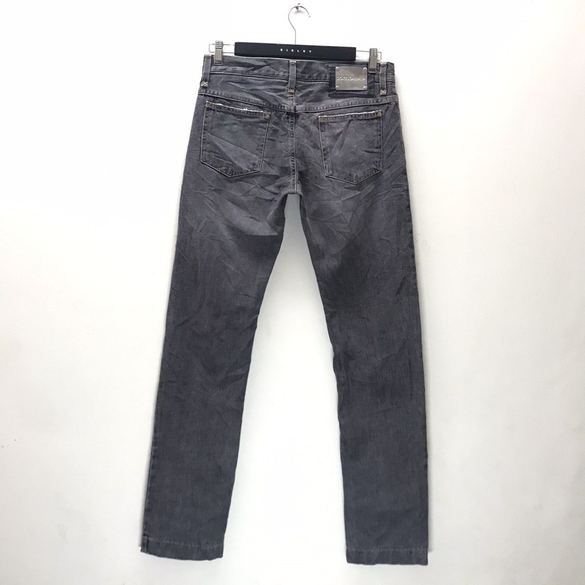 Dolce & Gabbana Dolce&Gabbana Faded Black Denim Jeans Size US 30 / EU 46 - 9 Thumbnail
