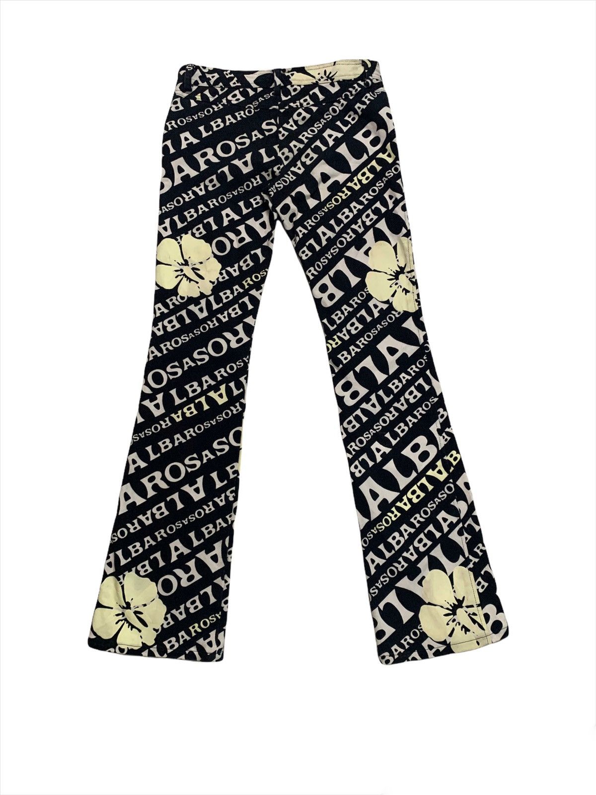 Japanese Brand × Vintage Japanese ALBAROSA All Printed Stretch Bootcut Pant Size US 29 - 4 Thumbnail