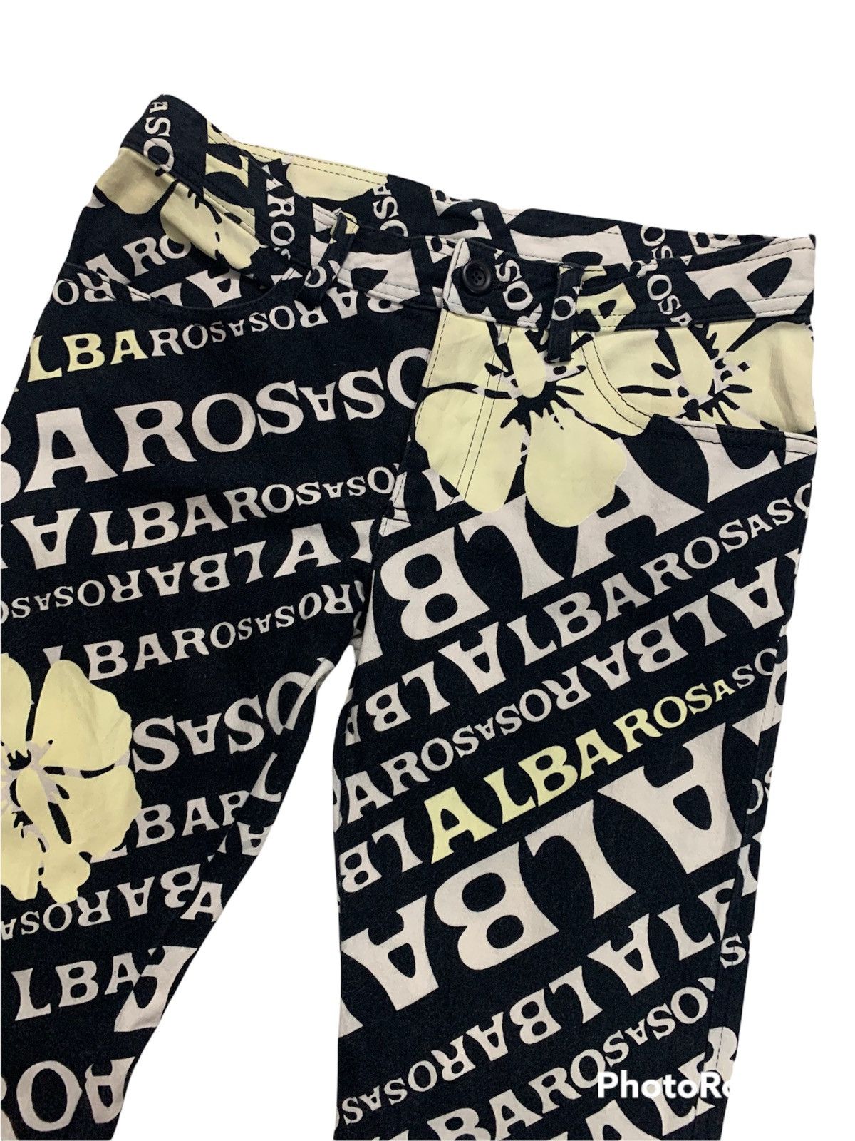 Japanese Brand × Vintage Japanese ALBAROSA All Printed Stretch Bootcut Pant Size US 29 - 3 Thumbnail