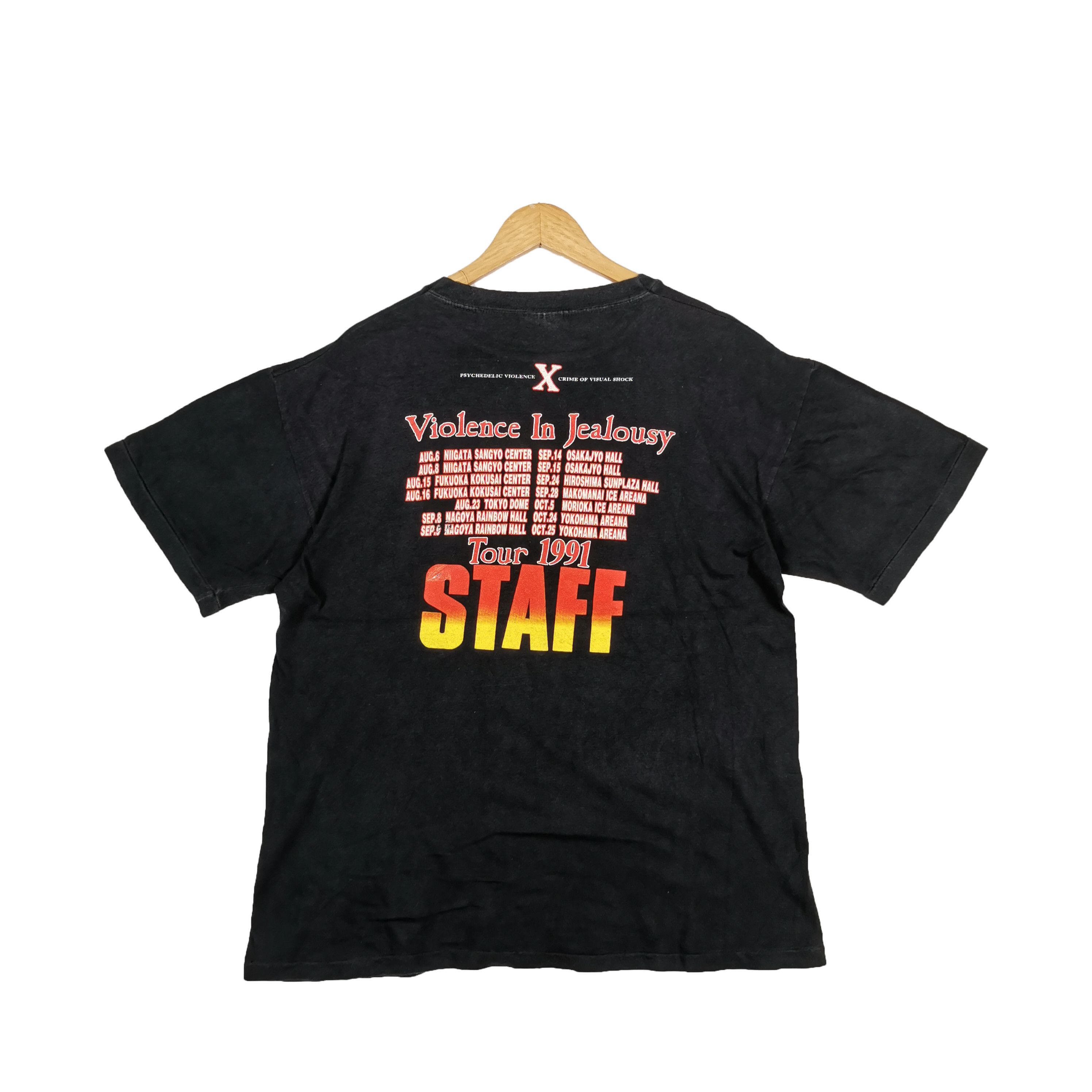 Band Tees Psychedelic Violence X Crime of Visual Shock STAFF T shirt Size US L / EU 52-54 / 3 - 2 Thumbnail