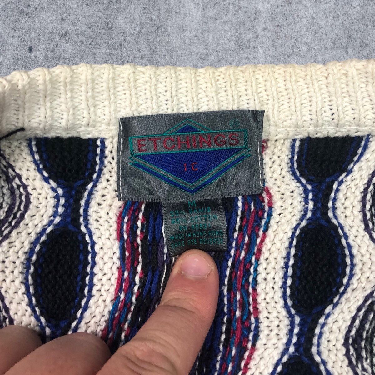 Vintage Vintage Etchings Coogi Style Cardigan Sweater Adult Size M Size US M / EU 48-50 / 2 - 3 Thumbnail