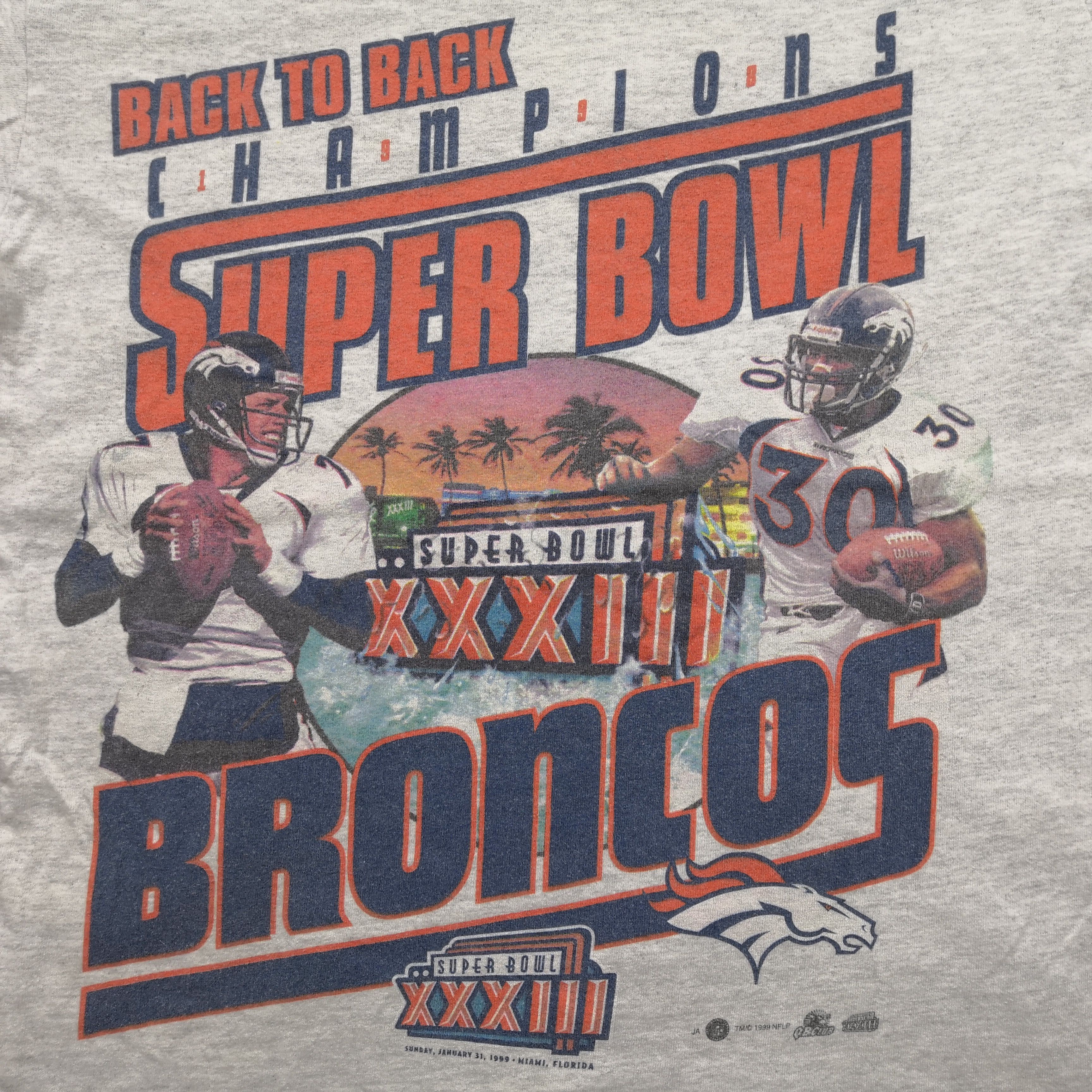 NFL Vintage 90s Champion Super Bowl Broncos T-shirt NFLP Tee Size US S / EU 44-46 / 1 - 3 Thumbnail