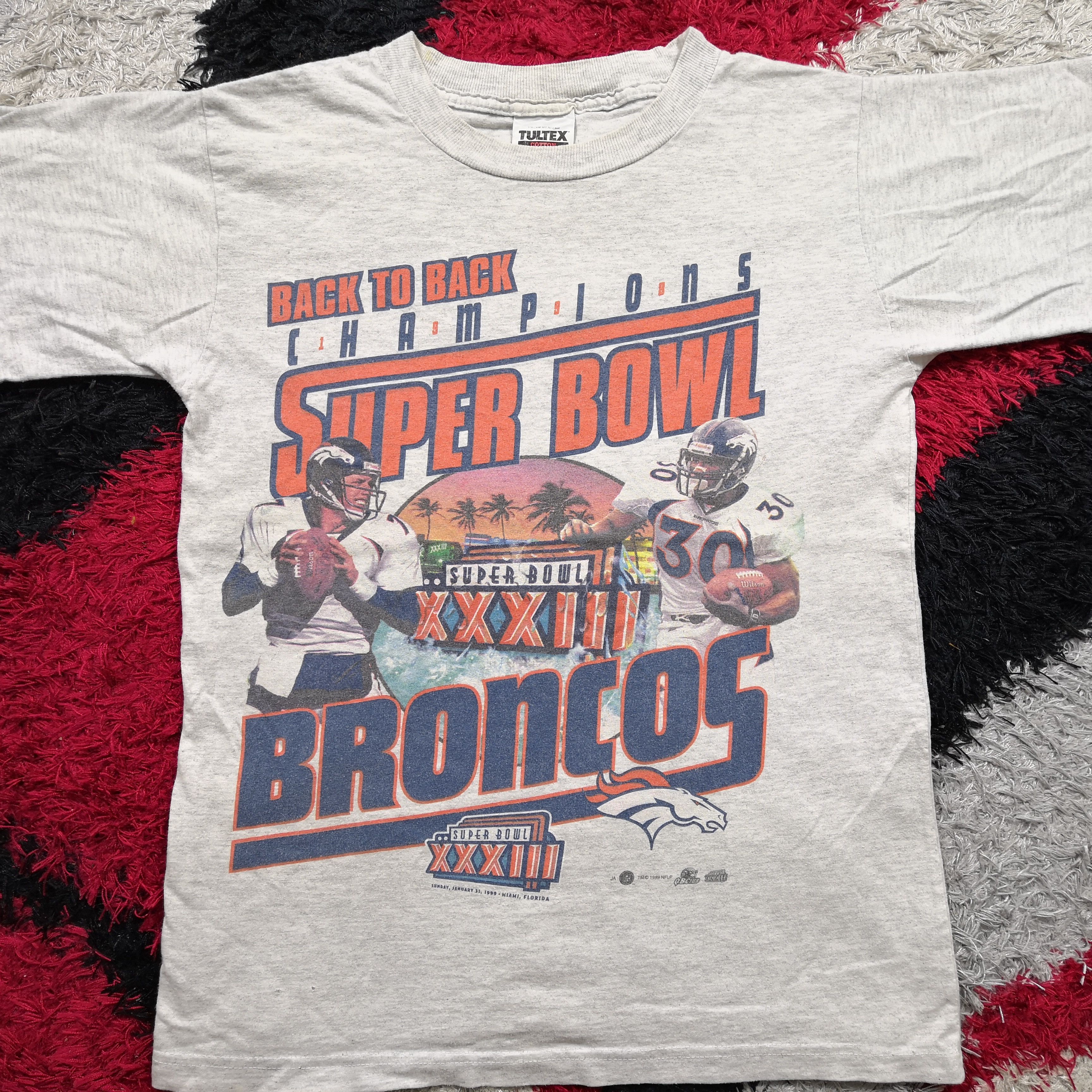 NFL Vintage 90s Champion Super Bowl Broncos T-shirt NFLP Tee Size US S / EU 44-46 / 1 - 2 Thumbnail