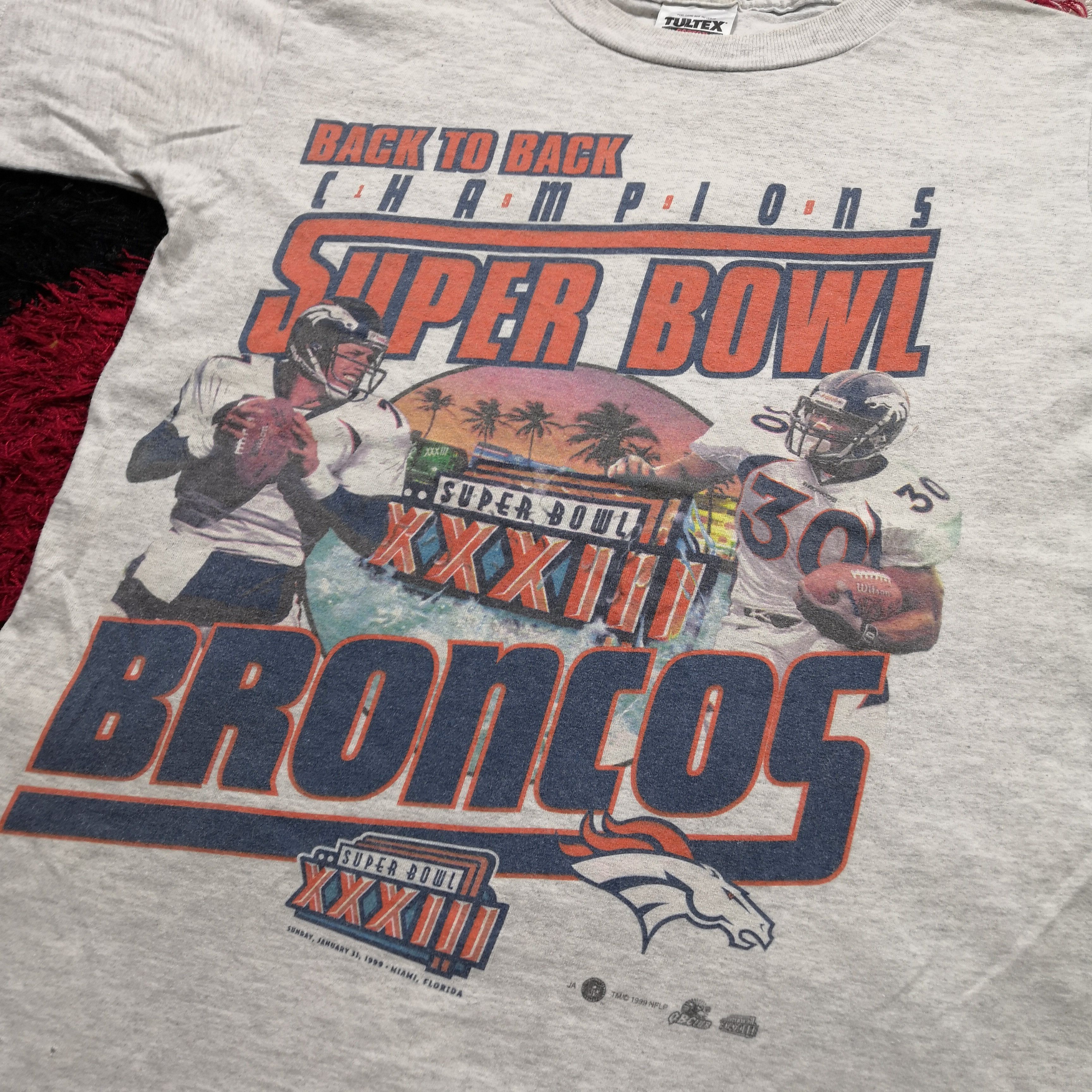 NFL Vintage 90s Champion Super Bowl Broncos T-shirt NFLP Tee Size US S / EU 44-46 / 1 - 4 Thumbnail