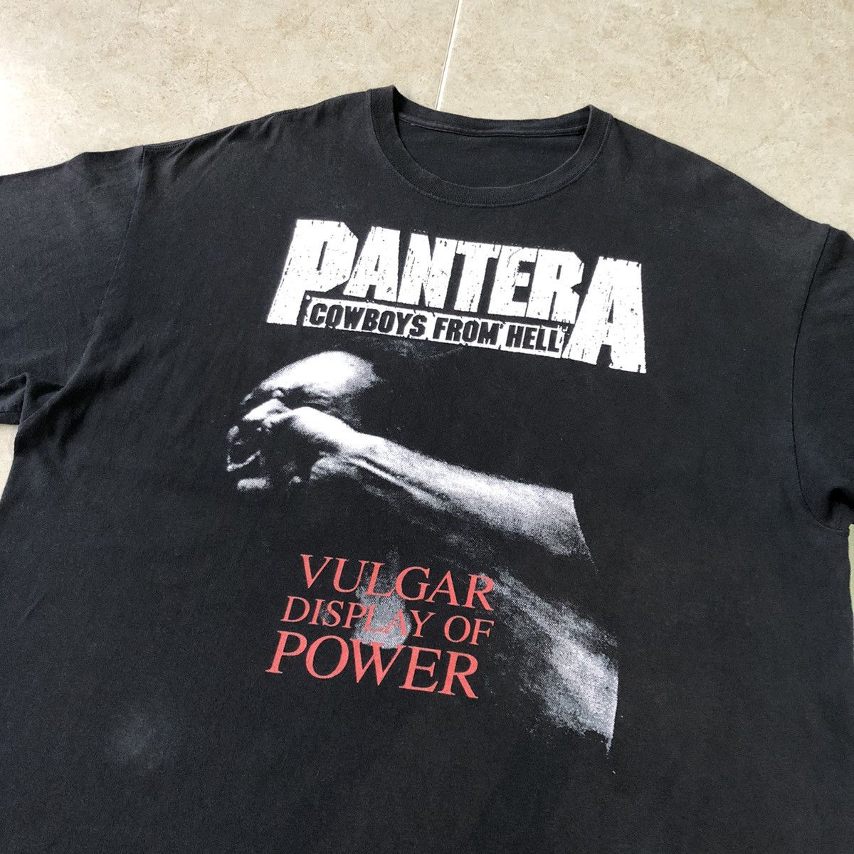 Band Tees Vintage Thrashed Faded Pantera Band ERD GRUNGE T Shirt Size US XL / EU 56 / 4 - 1 Thumbnail