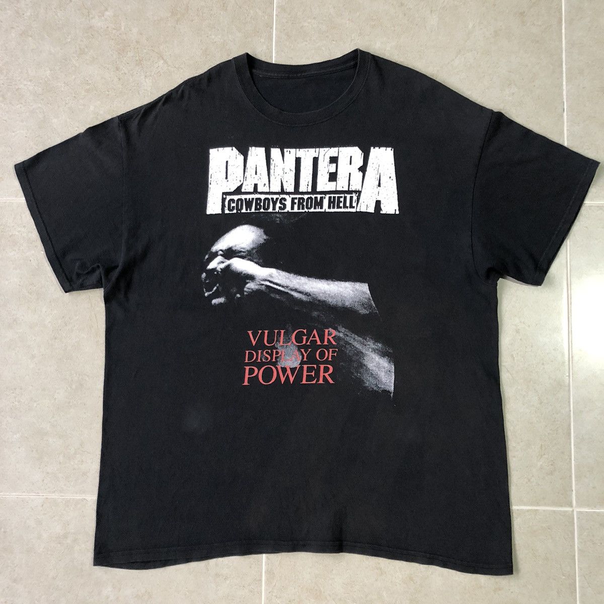 Band Tees Vintage Thrashed Faded Pantera Band ERD GRUNGE T Shirt Size US XL / EU 56 / 4 - 2 Thumbnail
