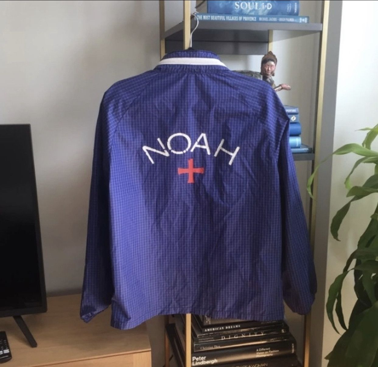 image of Noah Sample Windbreaker in Windowpane, Men's (Size Medium)
