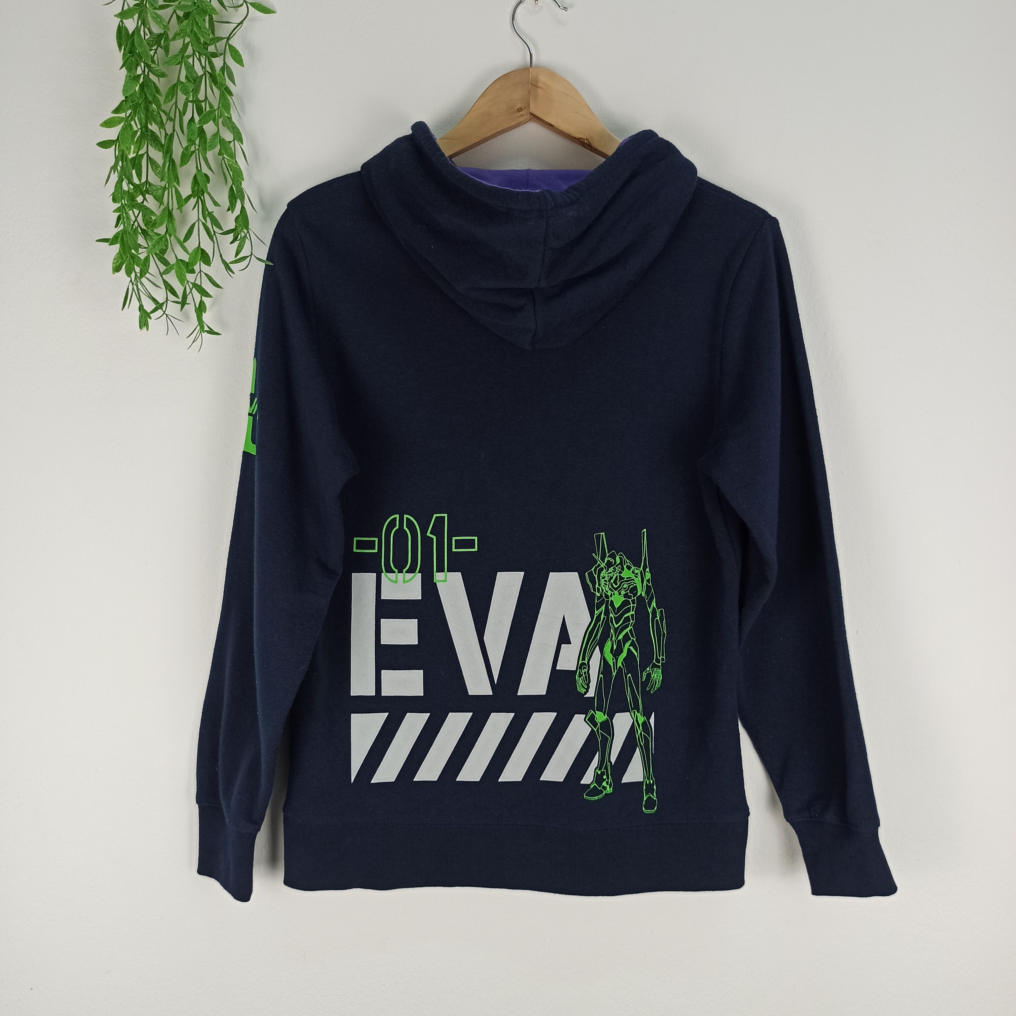 Anime Rare🔥 Anime Neon Genesis Evangelion EVA01 Hoodie Size US M / EU 48-50 / 2 - 1 Thumbnail