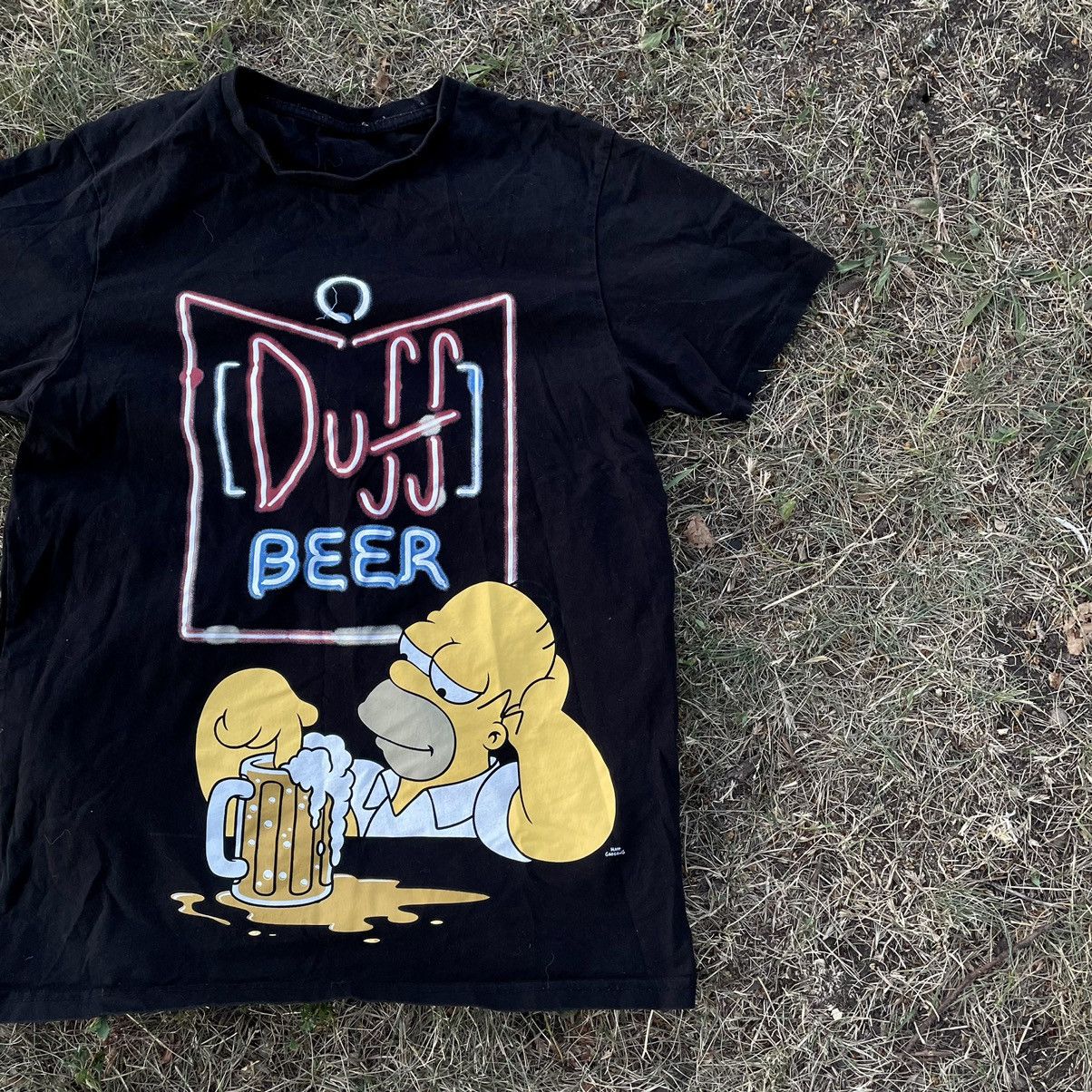 Vintage Vintage Y2K Homer Duff Beer Graphic Tee Streetwear Baggy M Size US M / EU 48-50 / 2 - 2 Thumbnail