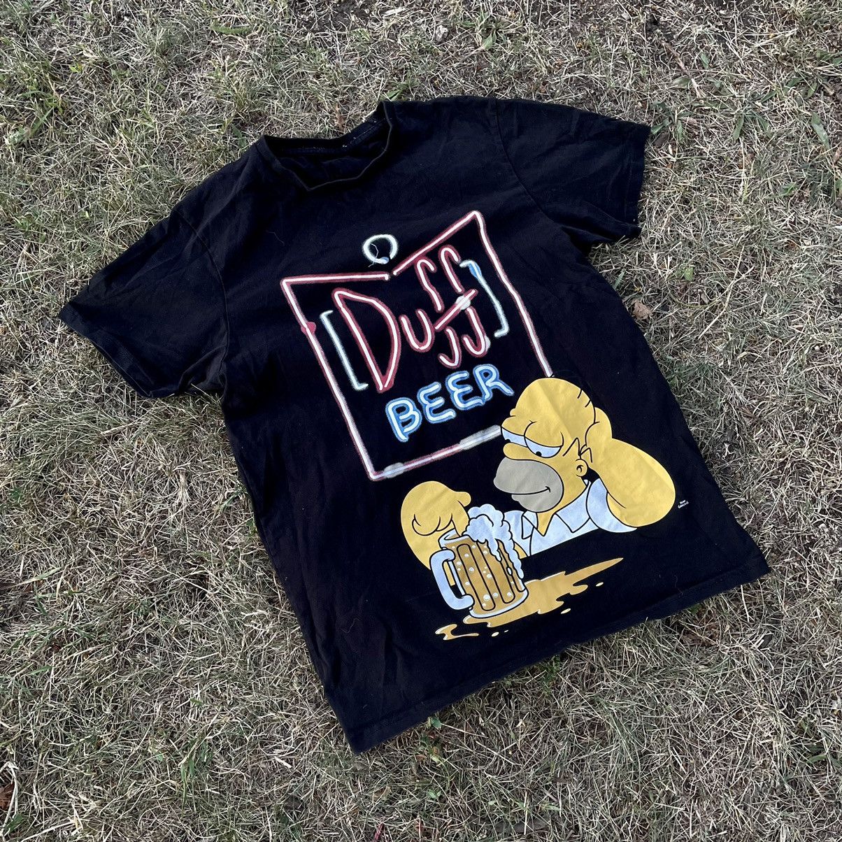 Vintage Vintage Y2K Homer Duff Beer Graphic Tee Streetwear Baggy M Size US M / EU 48-50 / 2 - 4 Thumbnail