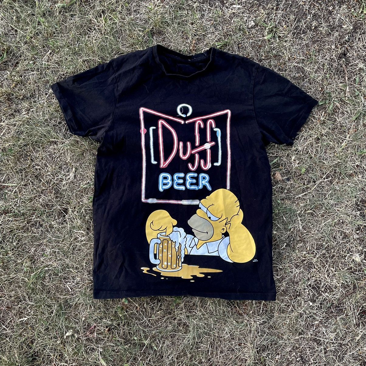 Vintage Vintage Y2K Homer Duff Beer Graphic Tee Streetwear Baggy M Size US M / EU 48-50 / 2 - 1 Thumbnail