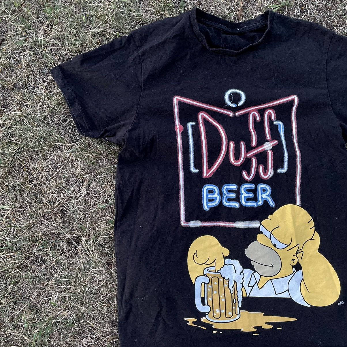 Vintage Vintage Y2K Homer Duff Beer Graphic Tee Streetwear Baggy M Size US M / EU 48-50 / 2 - 3 Thumbnail
