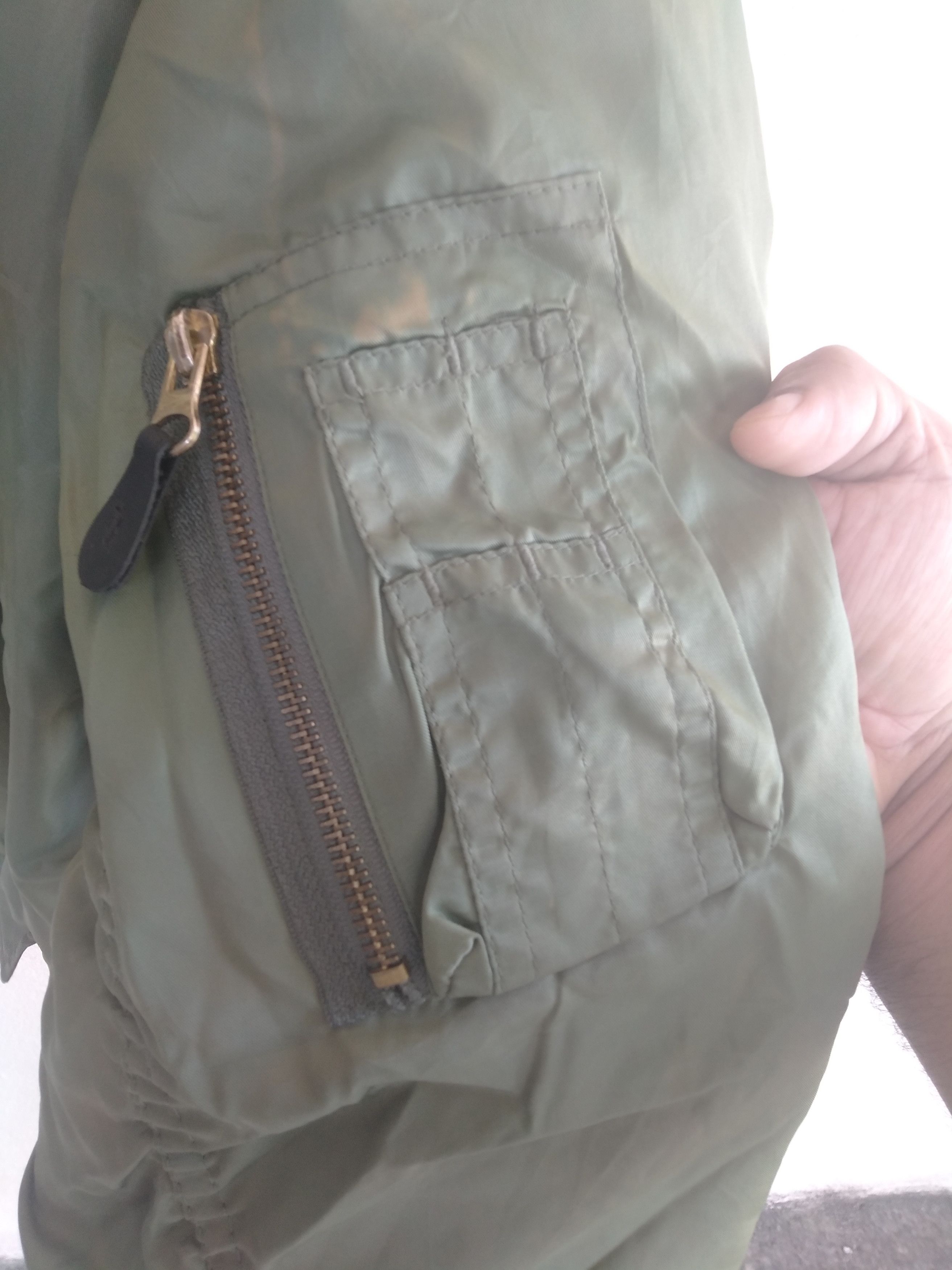Vintage Vtg Jacket,Flyer 'Man Intermediate MA-1 Sunfaded Rare Size US L / EU 52-54 / 3 - 6 Thumbnail