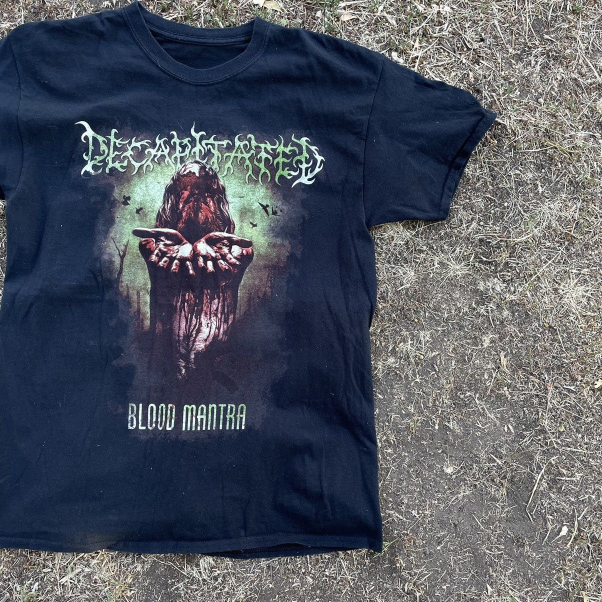 Vintage Vintage Y2K Graphic Tee Blood Mantra Horror Streetwear Grung Size US M / EU 48-50 / 2 - 2 Thumbnail